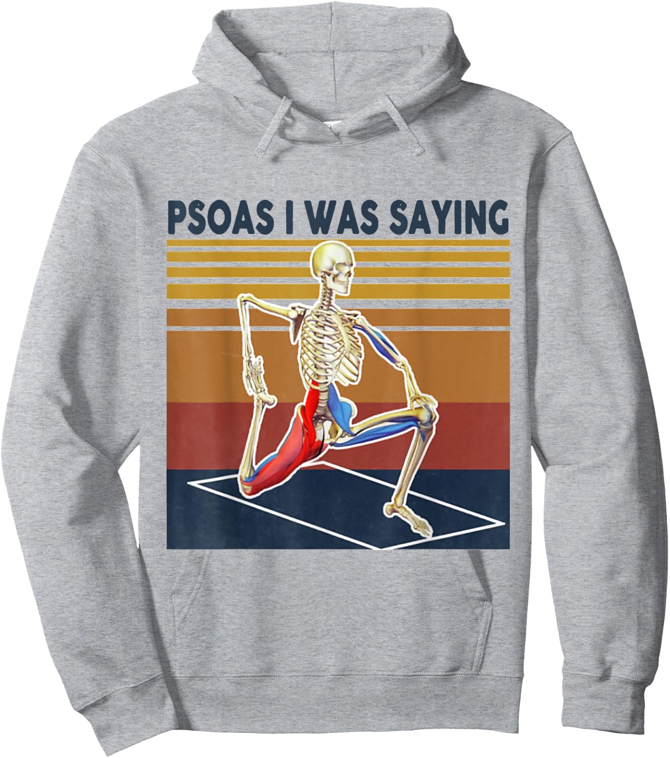 Psoas I Was Saying Massage Therapist Sekelton Hoodie - Hoodie | Ash