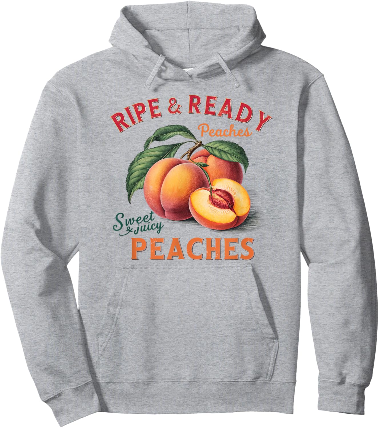 Ripe and Ready Peaches Sweet And Juicy Peaches Lover Hoodie - Hoodie | Ash