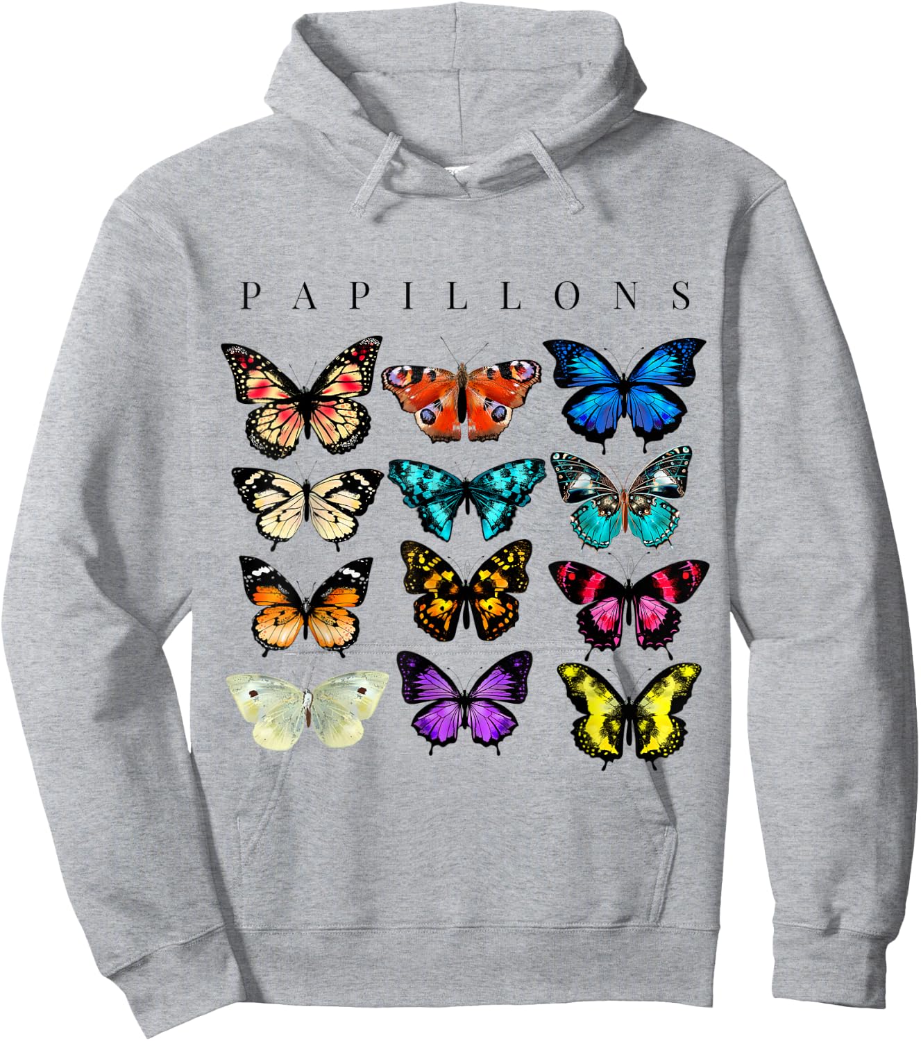 Butterfly Butterflies Botanical Boho Monarch Summer Insect Men Women Kids Hoodie - Hoodie | Ash