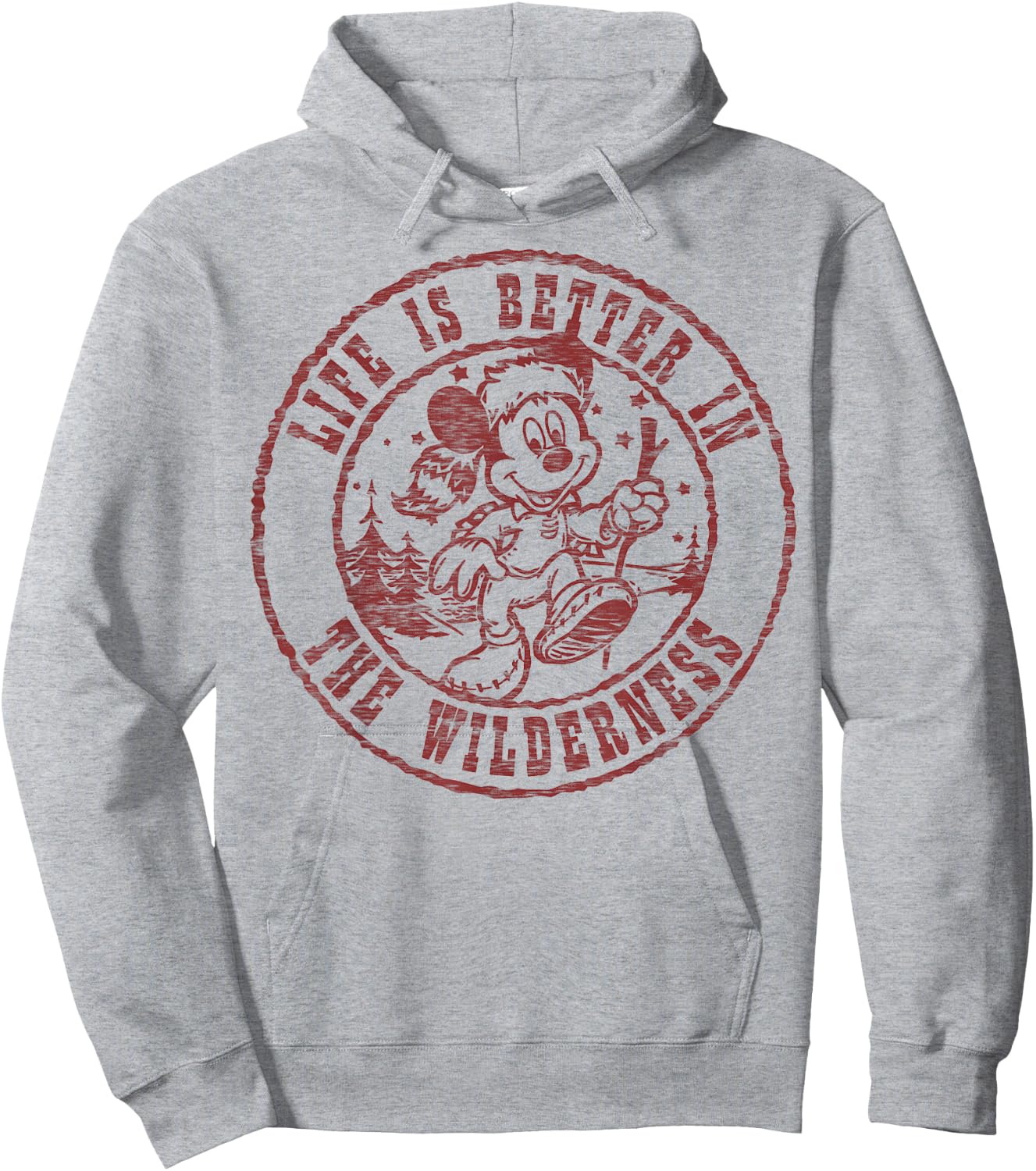 Disney Mickey and Friends Life is Better in The Wilderness Small Hoodie - Hoodie | Ash