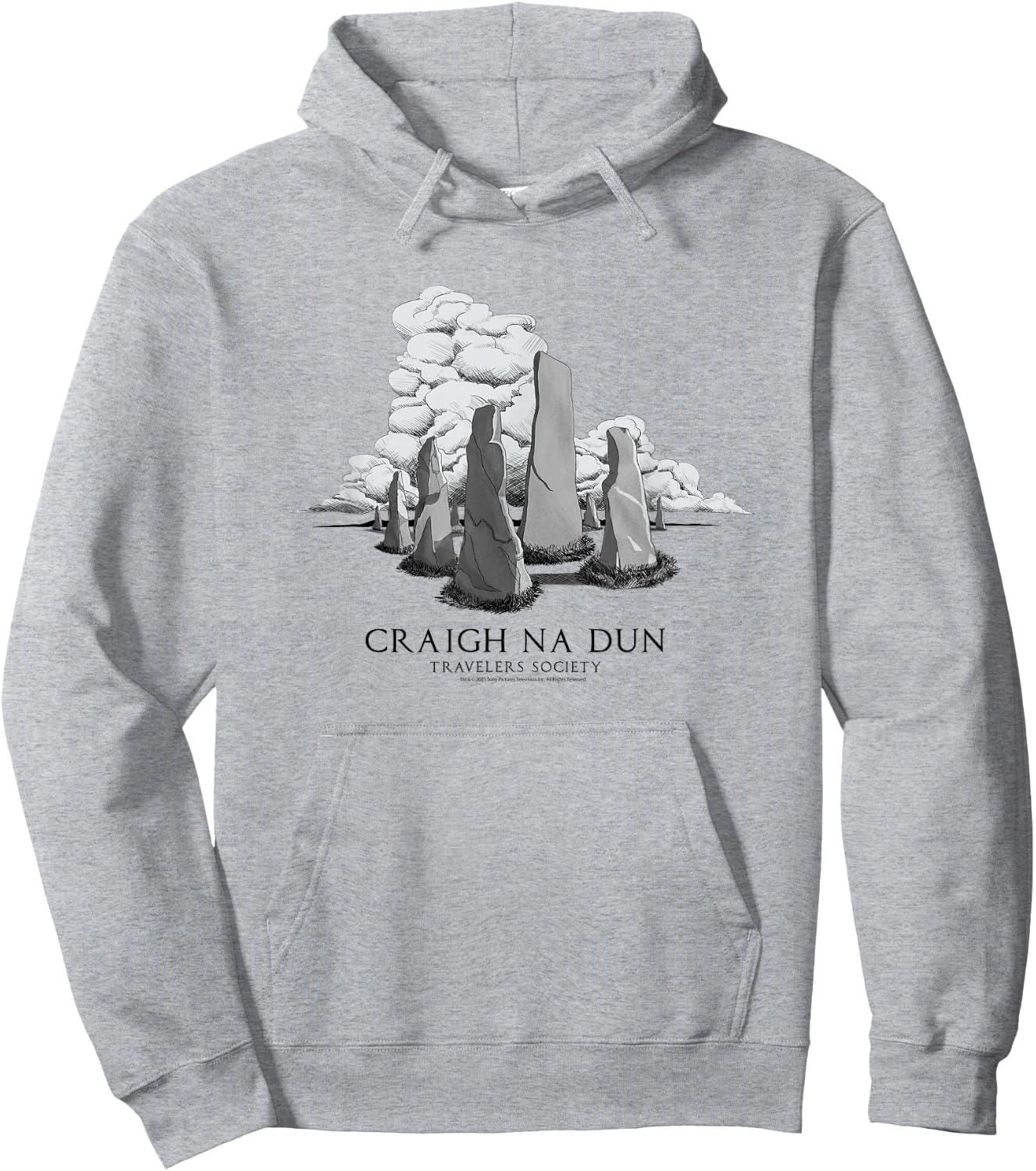 Outlander Craigh Na Dun Hoodie - Hoodie | Ash