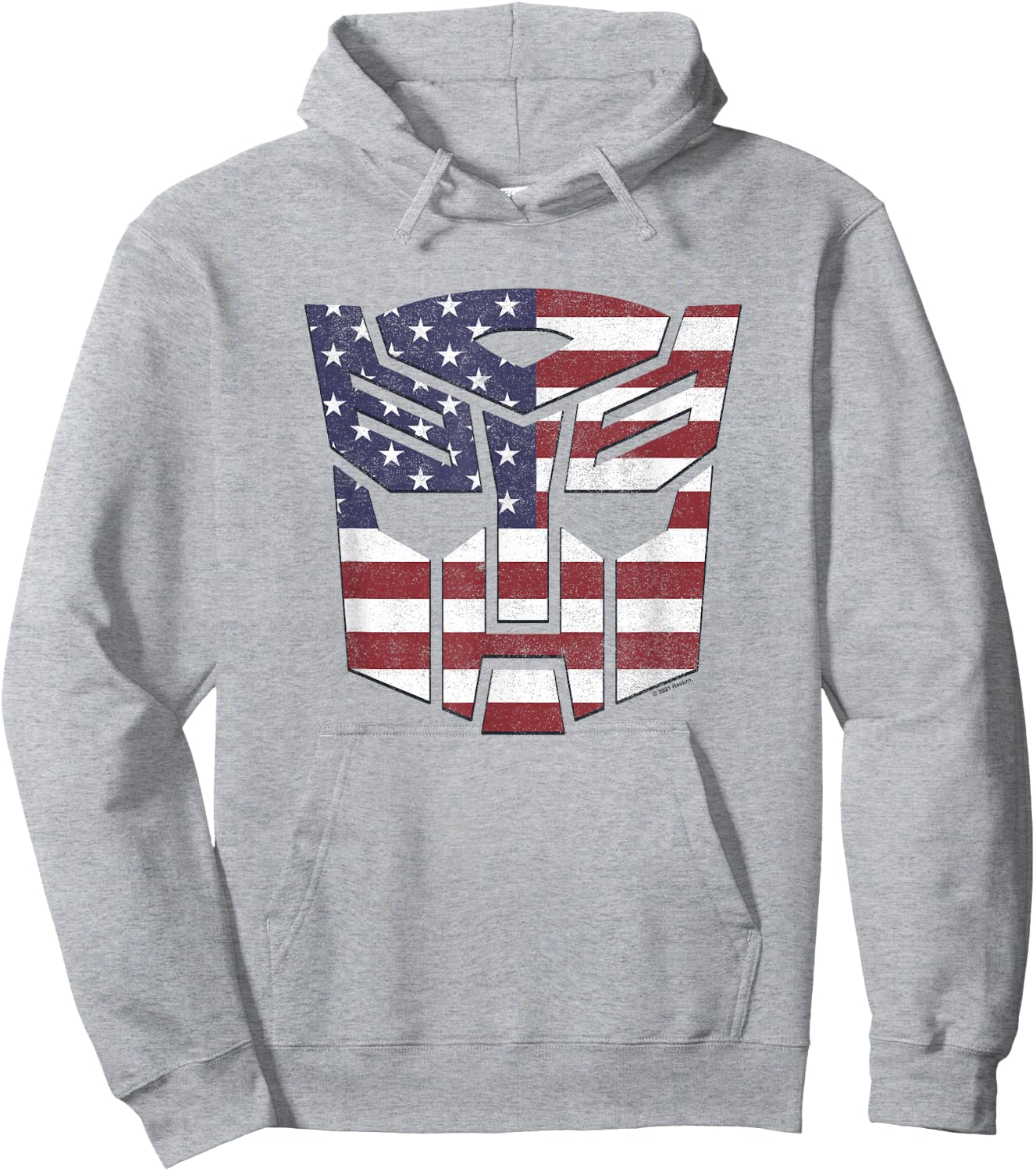 Transformers Autobots American Flag Logo Hoodie - Hoodie | Ash