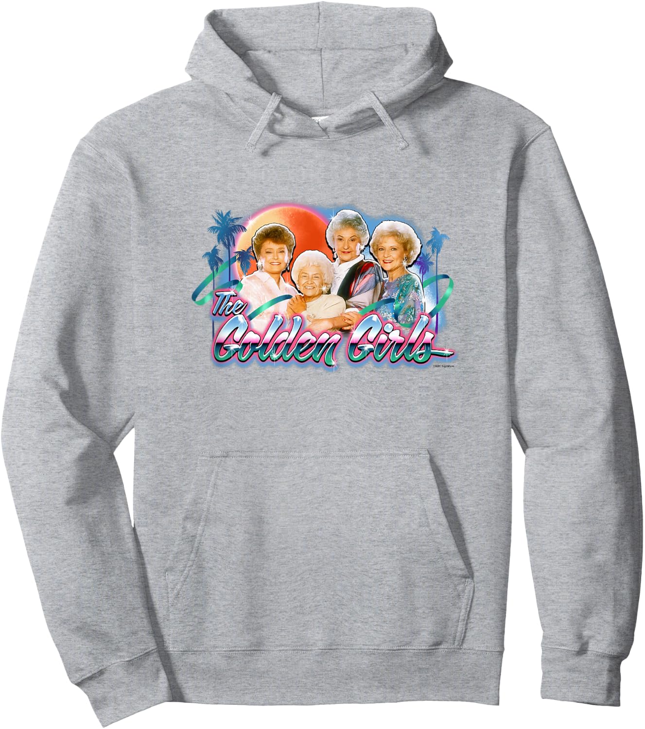 The Golden Girls Iconic Queens Retro Tropical vibes Poster Hoodie - Hoodie | Ash