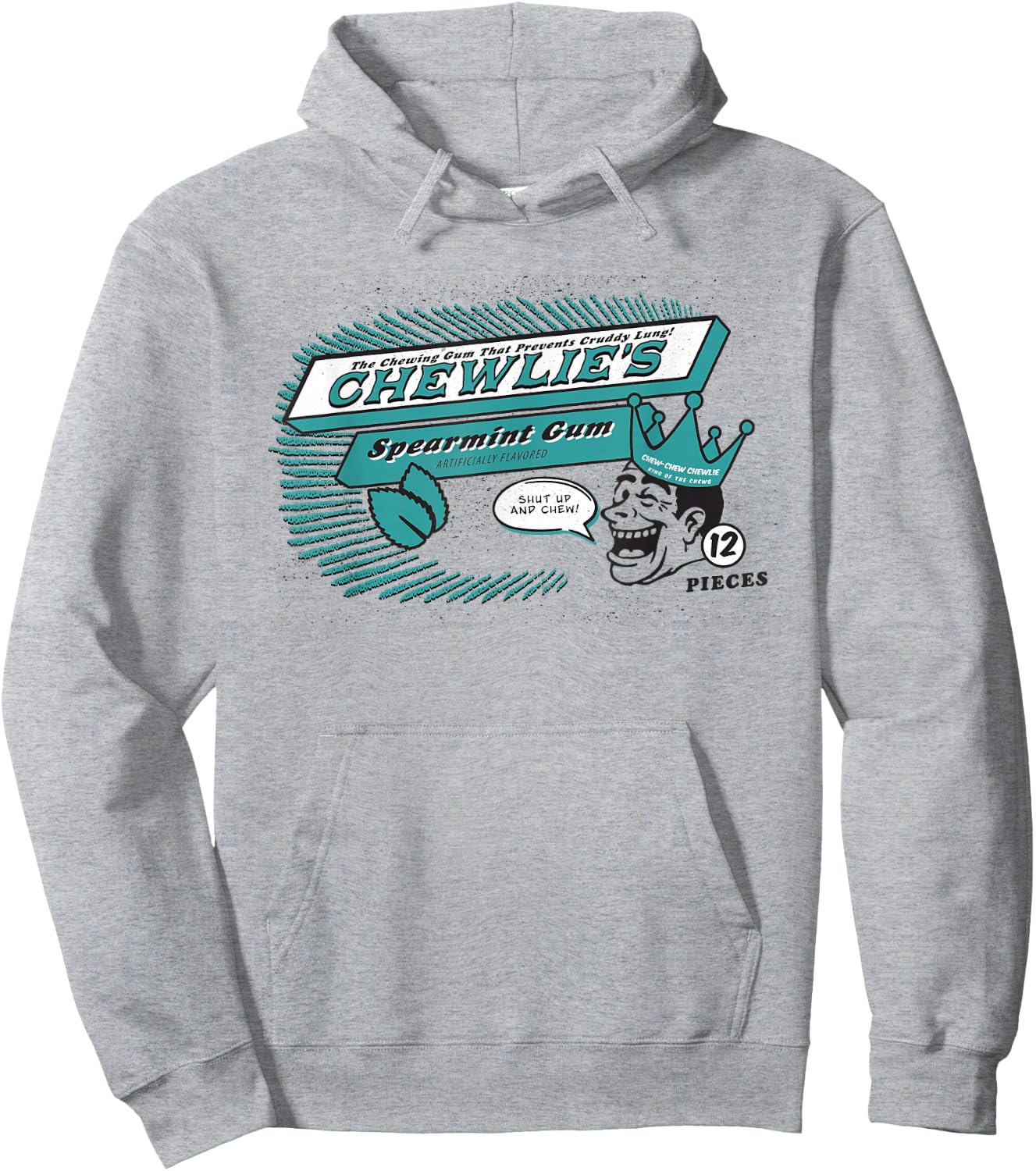 Clerks 3 Chewlie's Spearmint Gum Vintage Logo Fun Classic Hoodie - Hoodie | Ash
