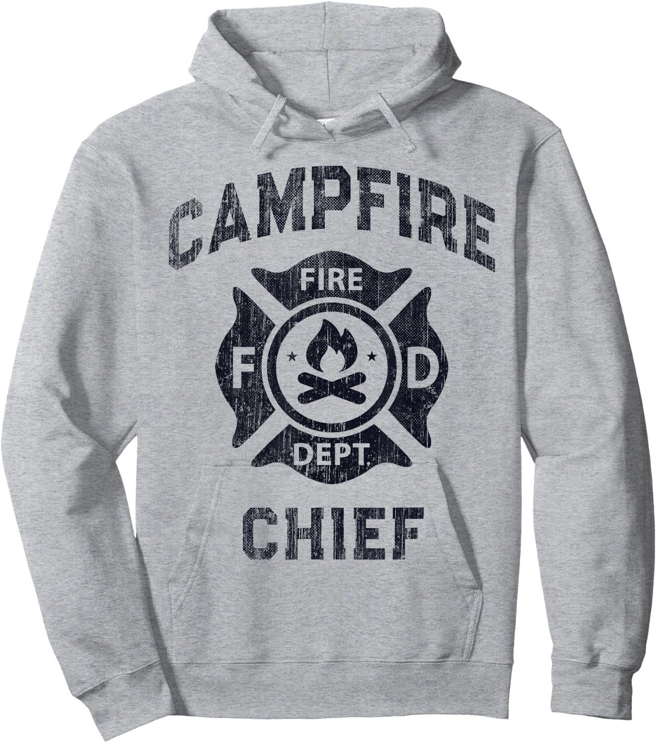 Funny CAMPFIRE CHIEF Summer Camp Staff Director Smores My FD Men Women Girls Kids Hoodie - Hoodie | Ash