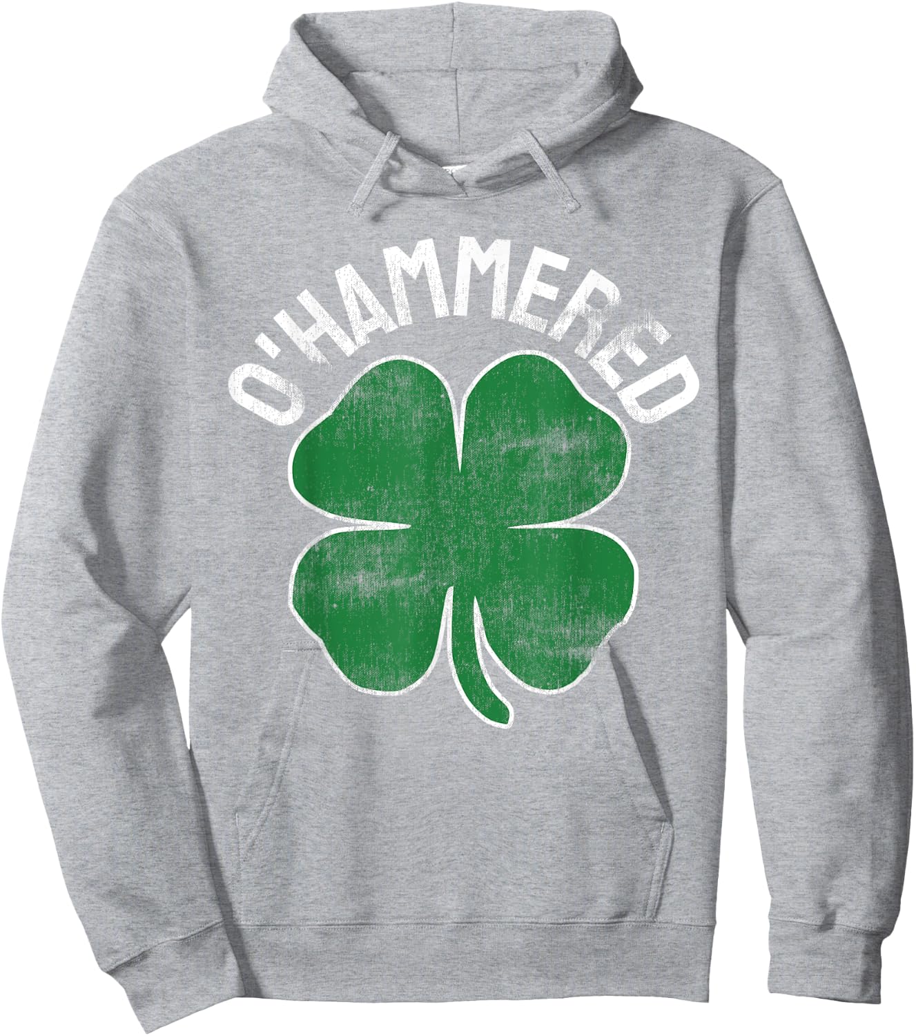 O'Hammered Funny St. Patrick's Day Drinking Drunk Beer Party Hoodie - Hoodie | Ash