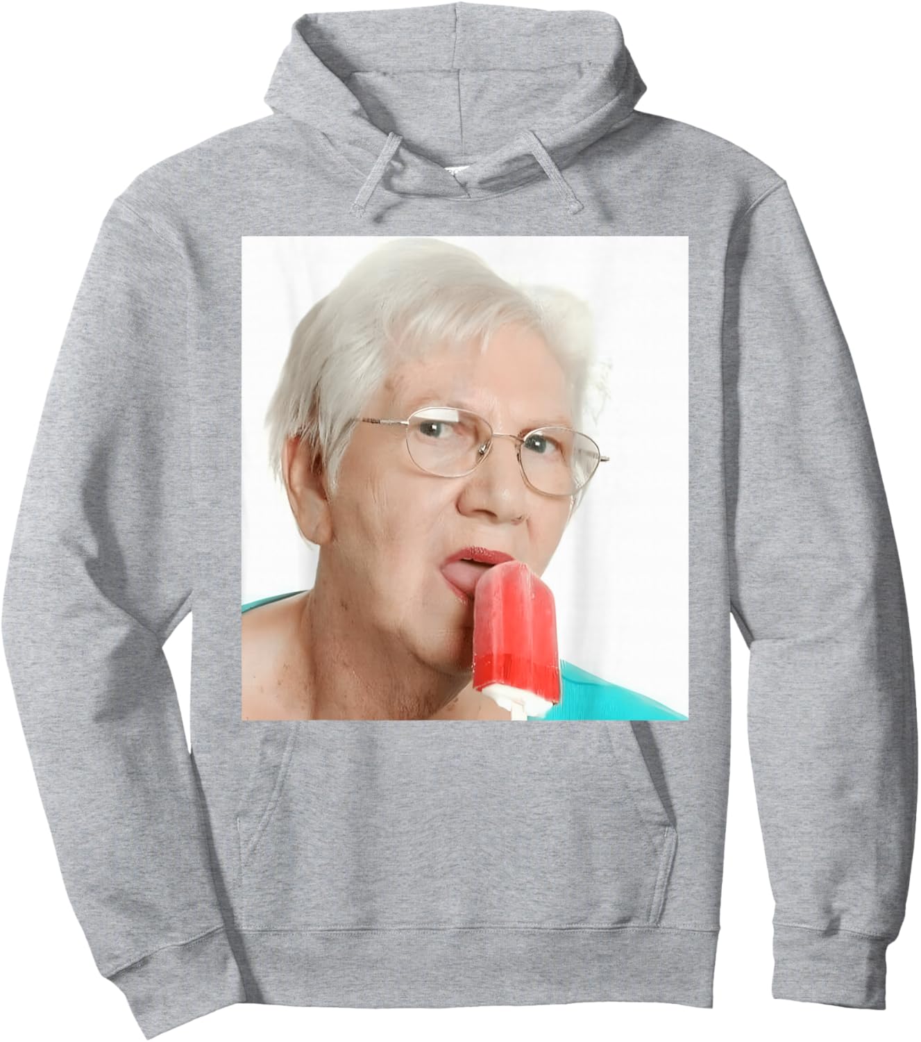 Grandma Just Lick It. Grandma Licks Ice Cream Meme Ice Lovers Summer Hoodie - Hoodie | Ash