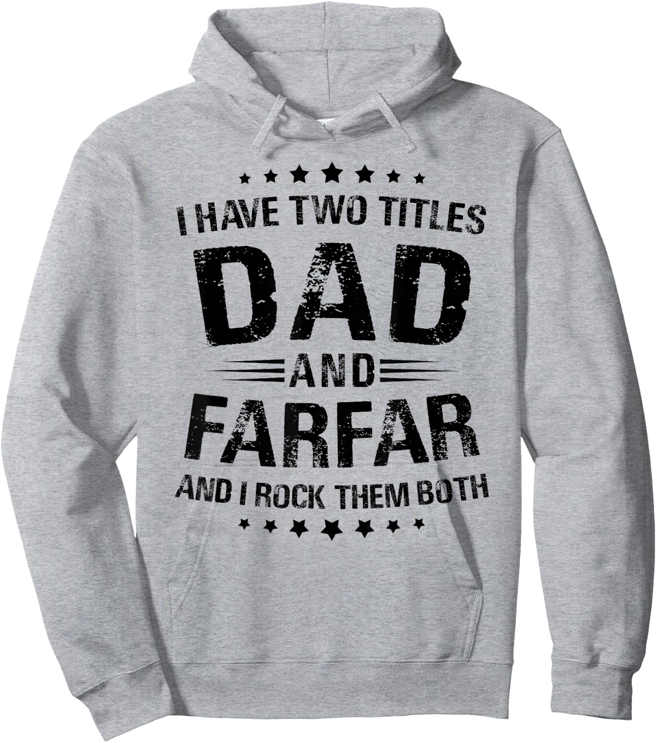 Farfar Gift: I Have Two Titles Dad And Farfar Hoodie - Hoodie | Ash
