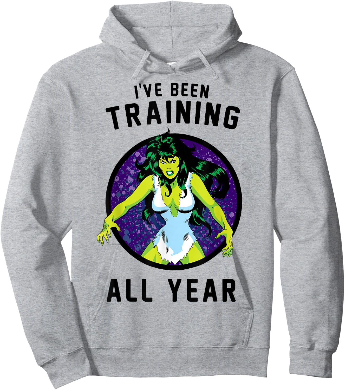 Marvel She-Hulk I've Been Training All Year Hoodie - Hoodie | Ash