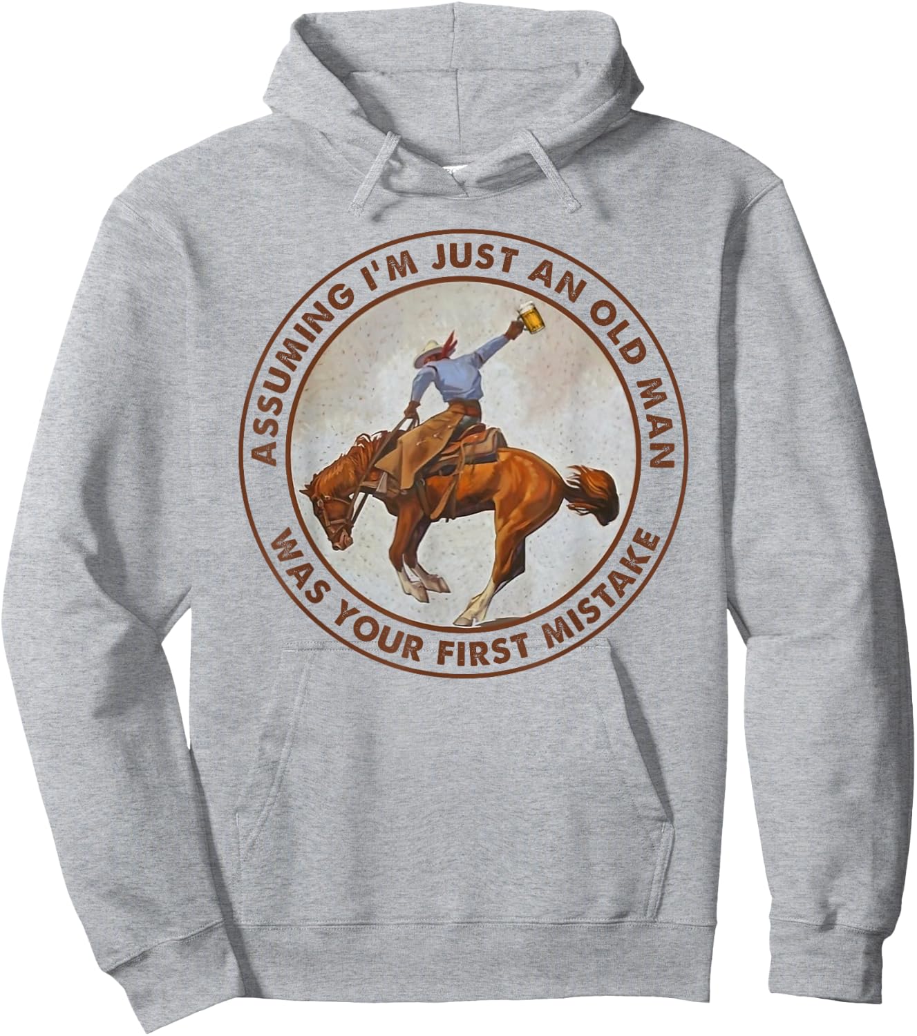 Assuming I'm just an old man was your first mistake Hoodie - Hoodie | Ash