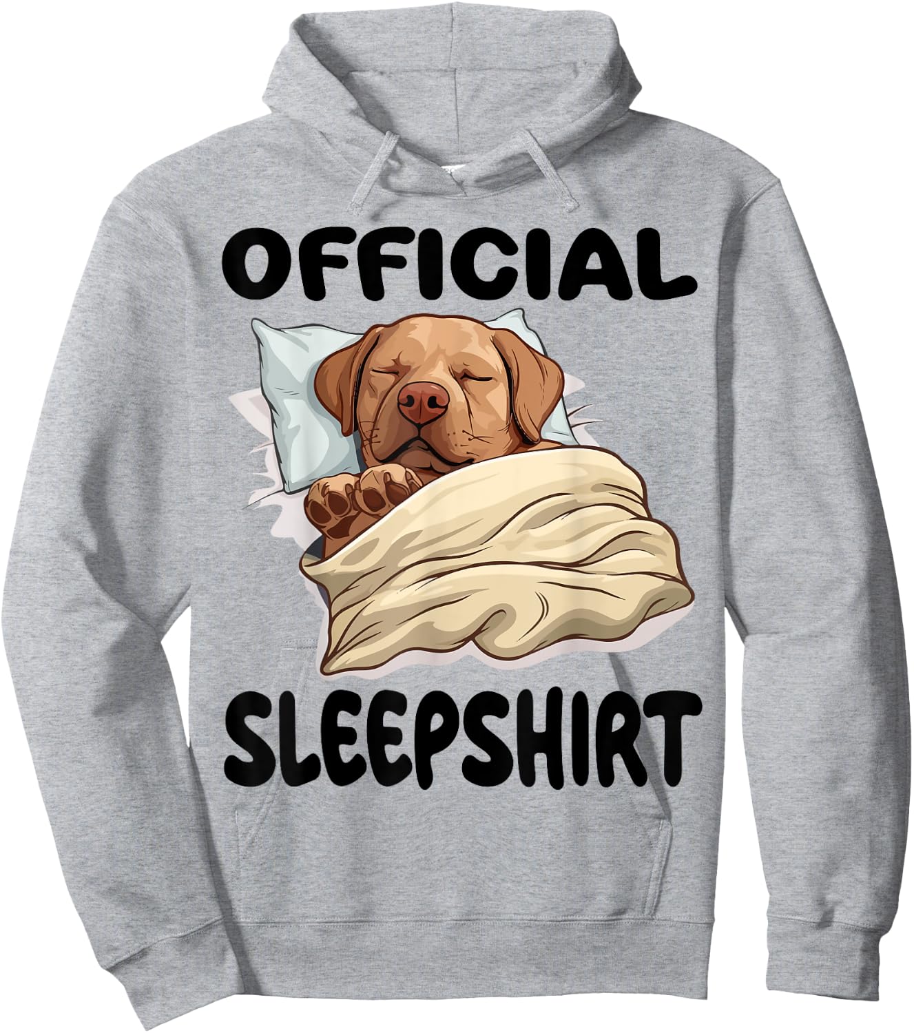 Labrador Retriever Official Sleepshirt Pajamas Nightgown Hoodie - Hoodie | Ash