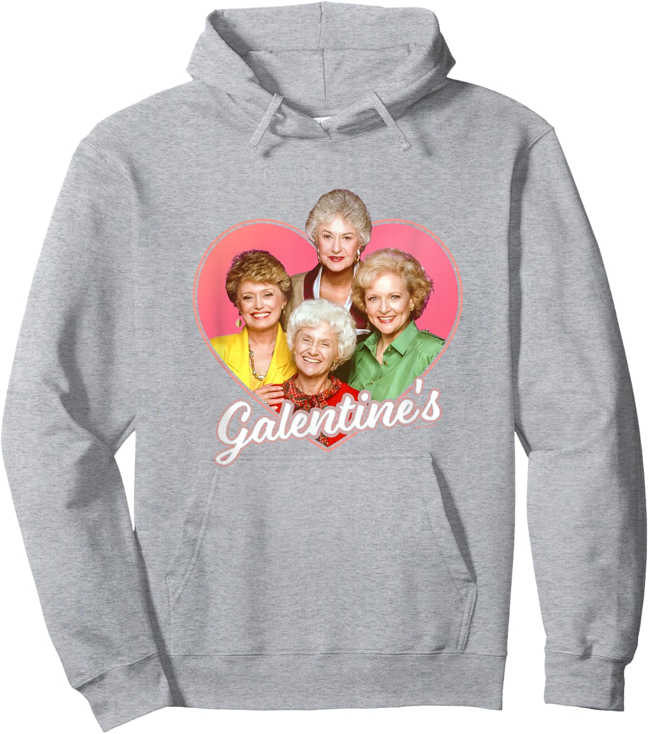 The Golden Girls Valentine's Day Galentine's Heart Shape Hoodie - Hoodie | Ash