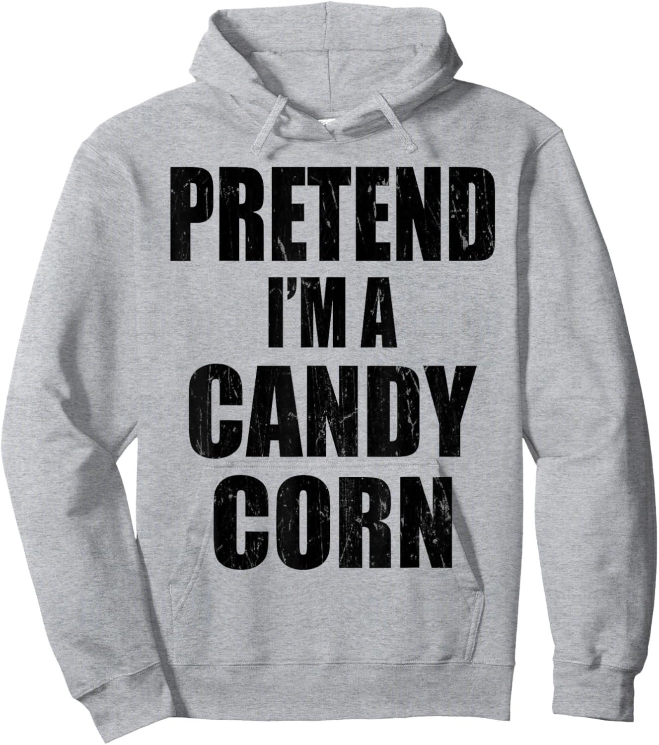 Pretend I'm A CANDY CORN Lazy Easy Last Minute Costume Hoodie - Hoodie | Ash