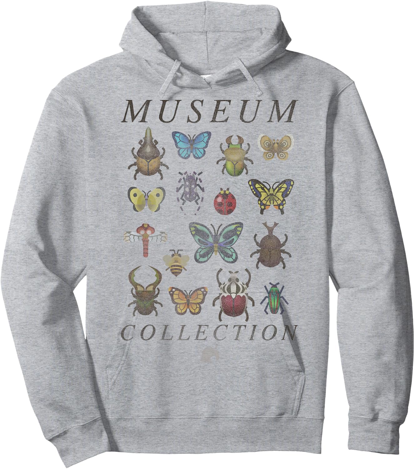 Animal Crossing Bugs Museum Collection Short Sleeve Hoodie - Hoodie | Ash