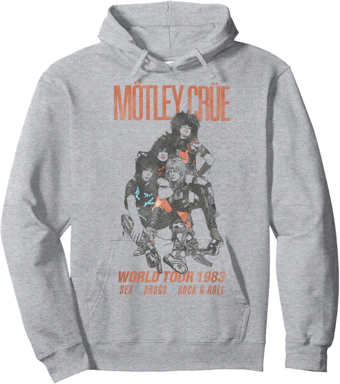 Mötley Crüe - World Tour 83 Hoodie - Hoodie | Ash