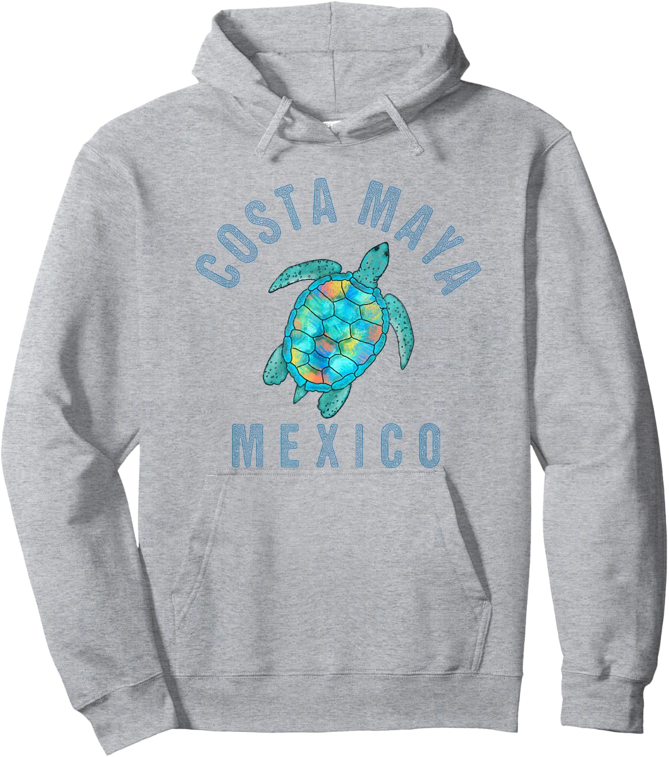 Costa Maya Beach Design / Turtle Illustration Gift Men Women Girls Kids Hoodie - Hoodie | Ash