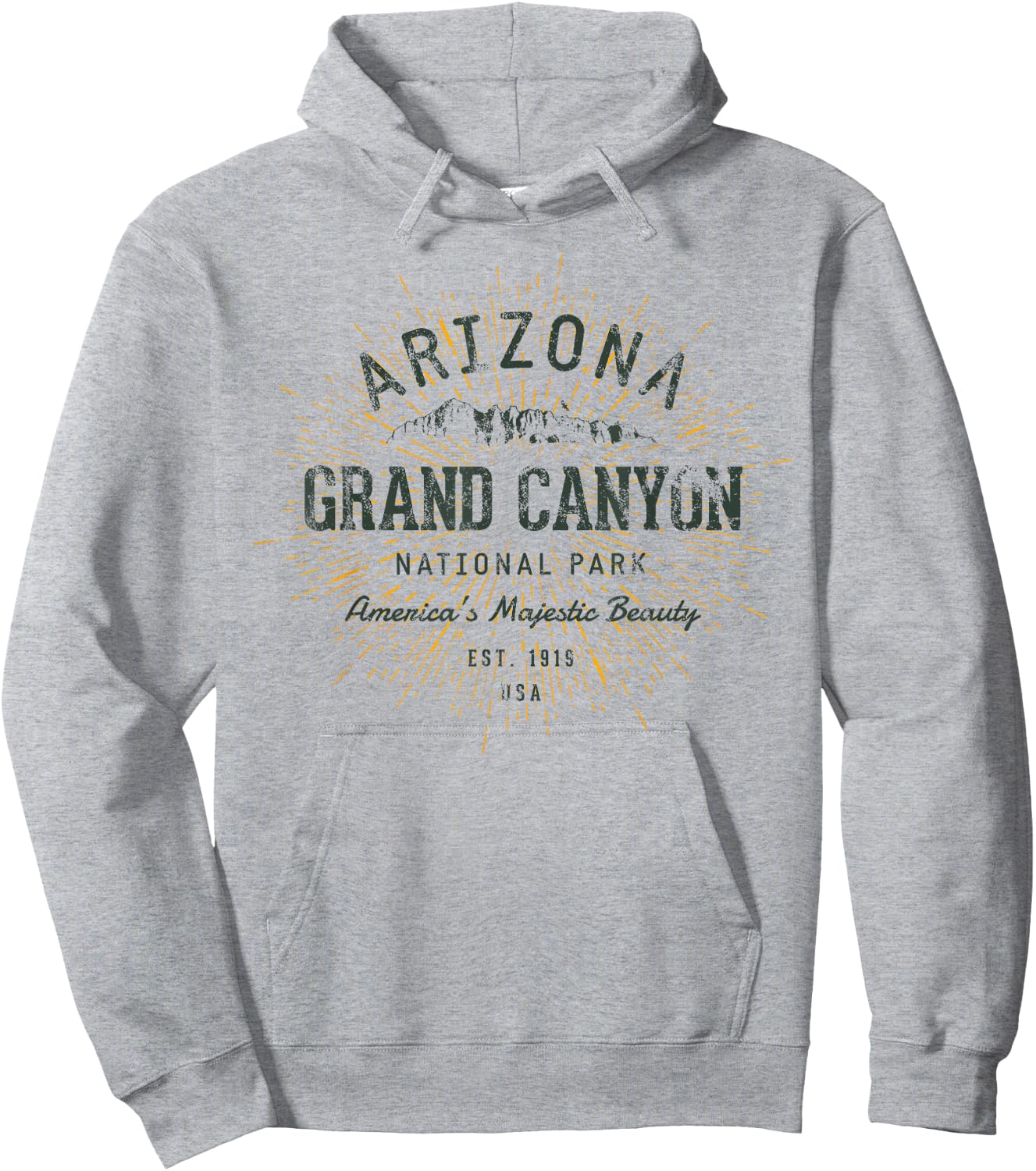 Retro Style Vintage Grand Canyon National Park Hoodie - Hoodie | Ash