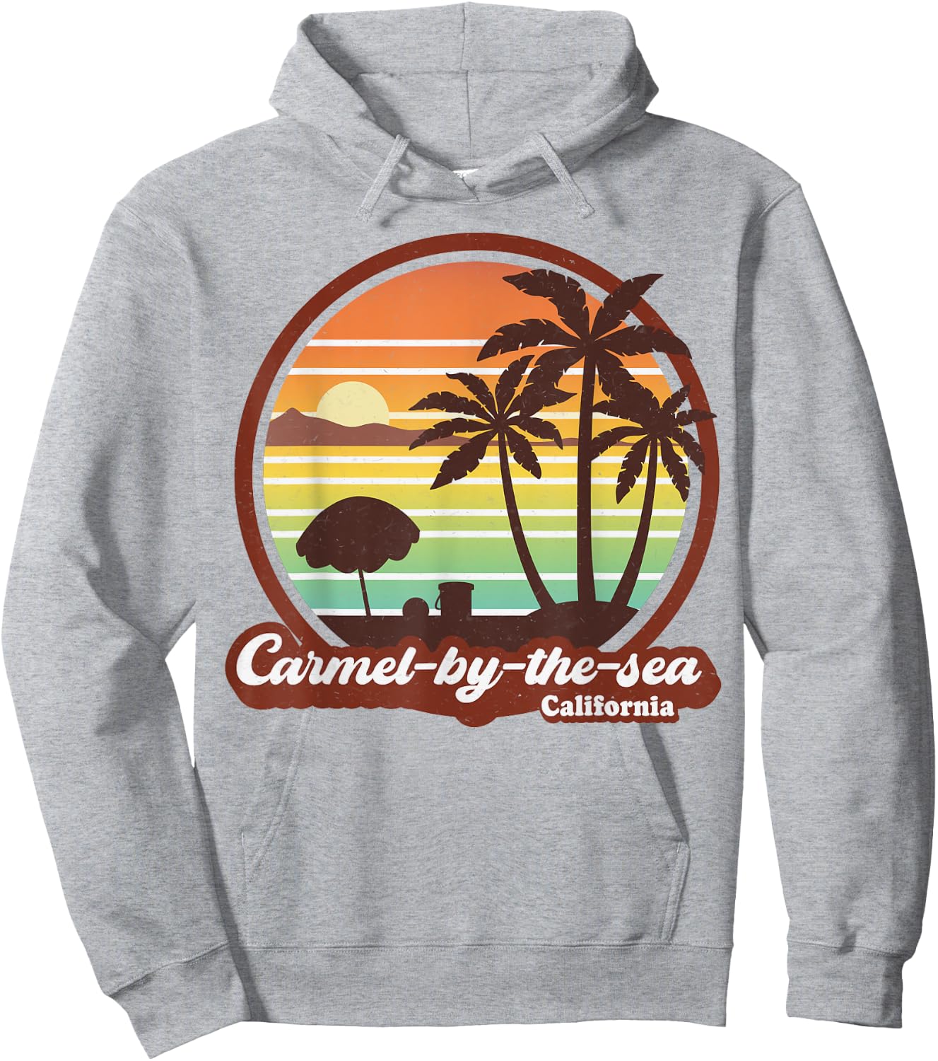 Vintage Carmel-by-the-sea California CA Retro 80s Souvenir Hoodie - Hoodie | Ash