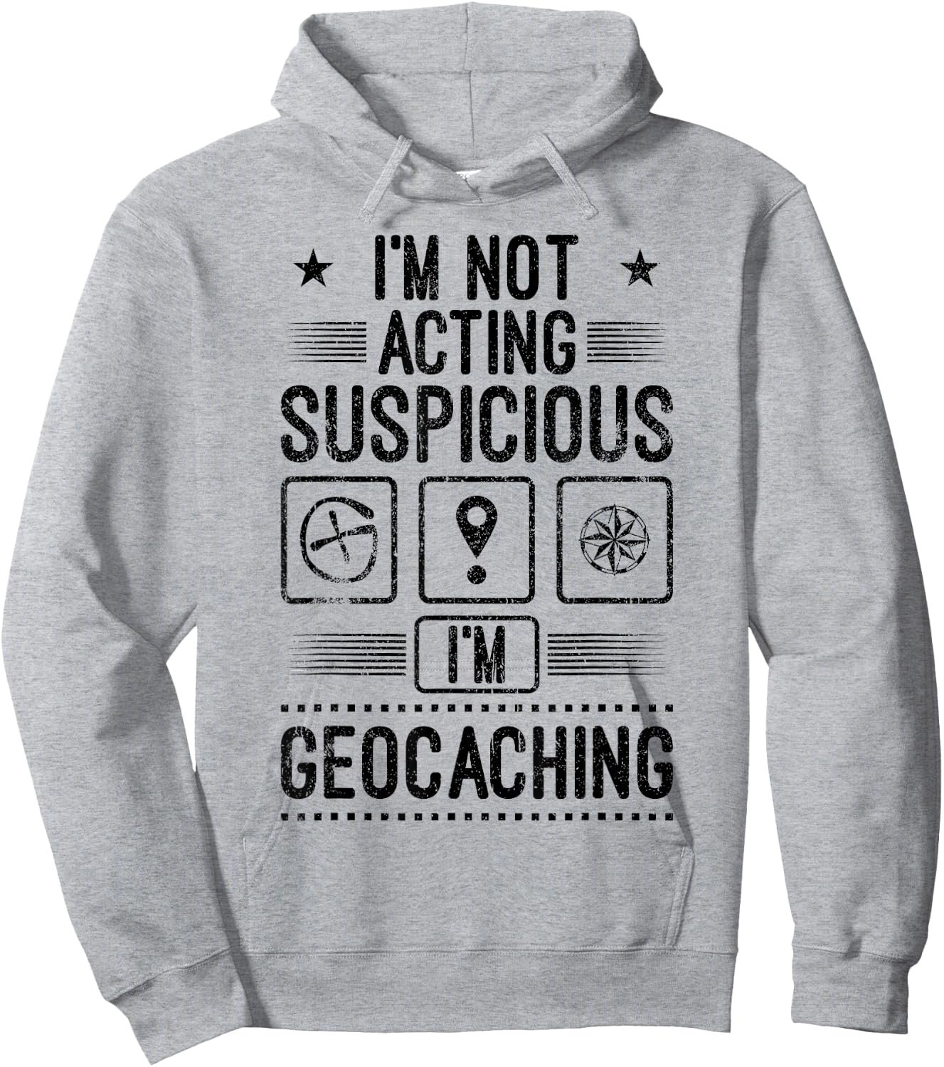 Ich bin Geocacher Geocaching Suspicious Geocaching Gift Hoodie - Hoodie | Ash