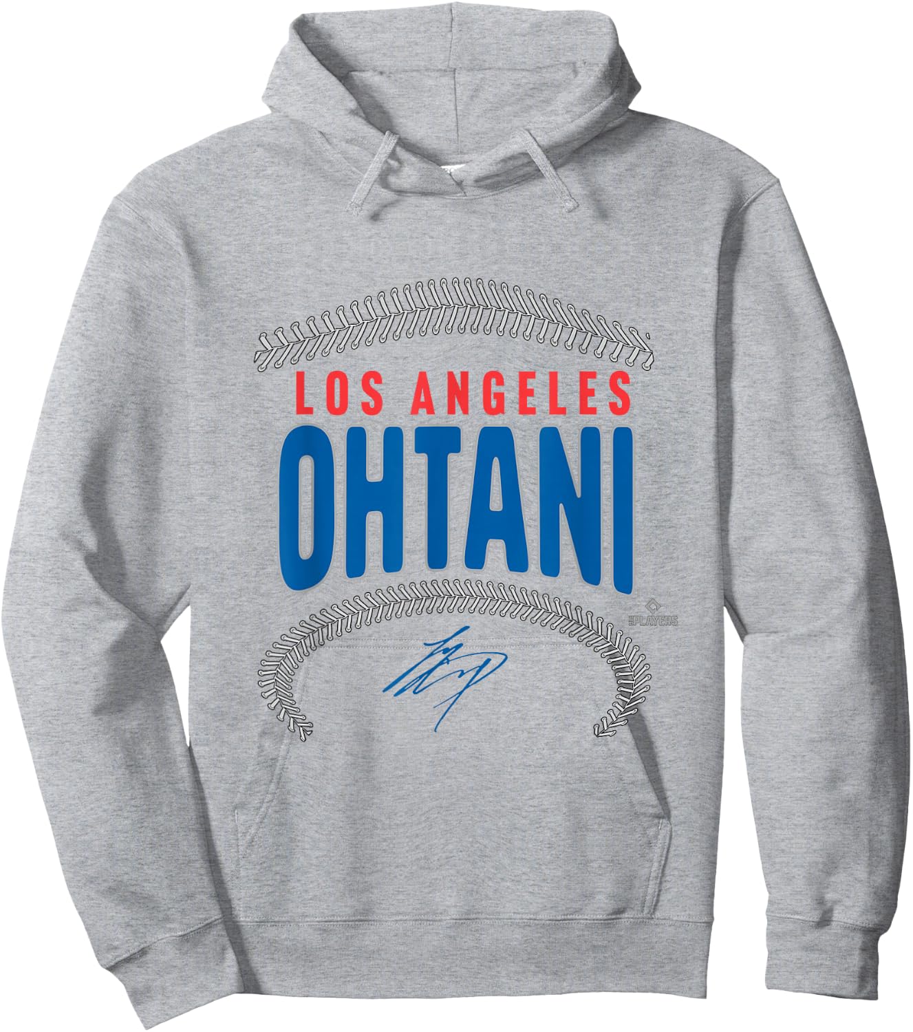 Shohei Ohtani Los Angeles Name & Number (Front & Back) MLBPA Hoodie - Hoodie | Ash