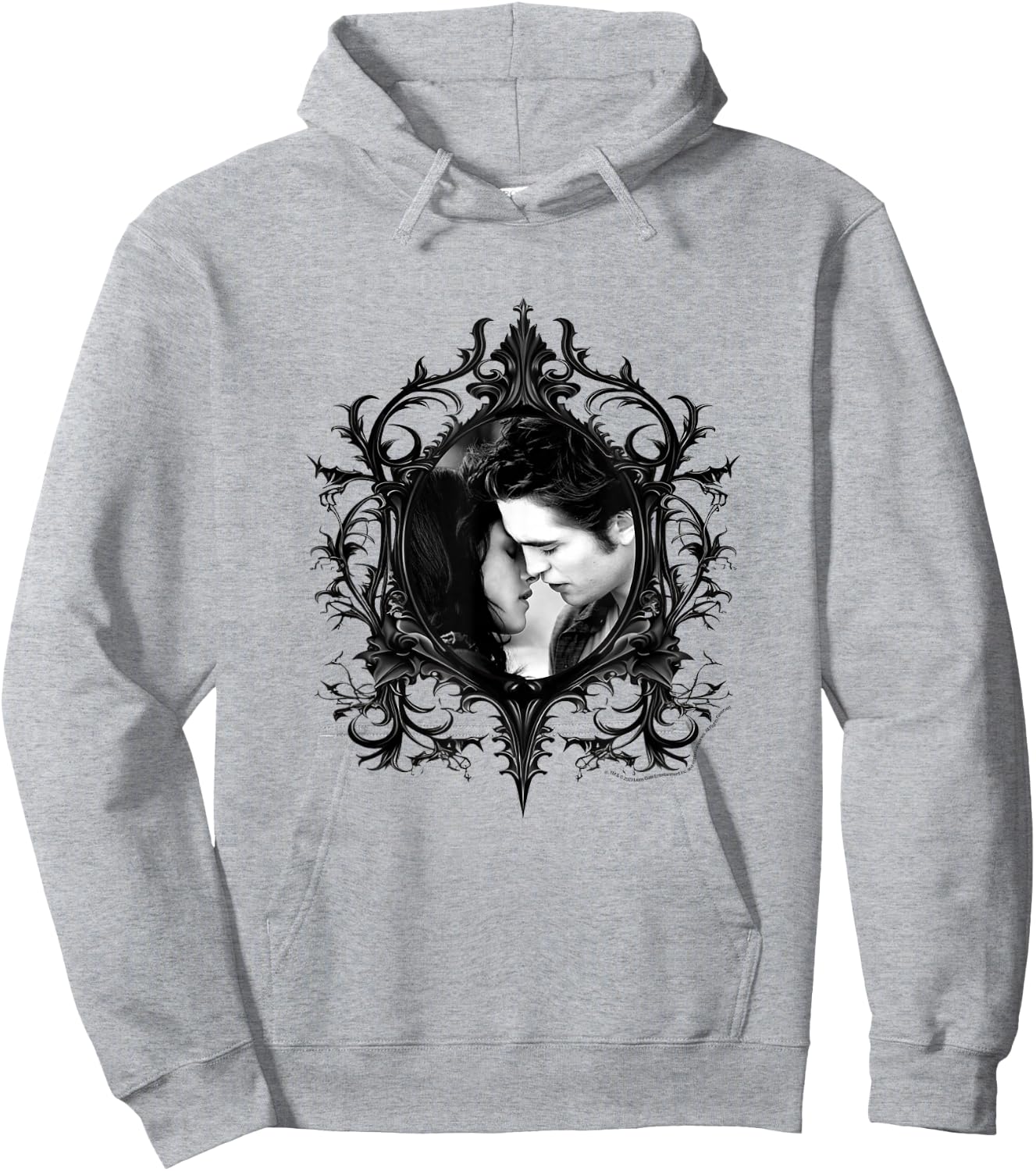 Twilight Bella and Edward Gothic Frame Vampire Romance Movie Hoodie - Hoodie | Ash