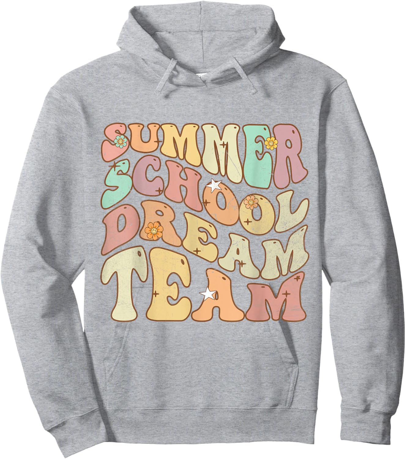Groovy Retro Vintage Summer School Dream Team Men Women Kids Hoodie - Hoodie | Ash