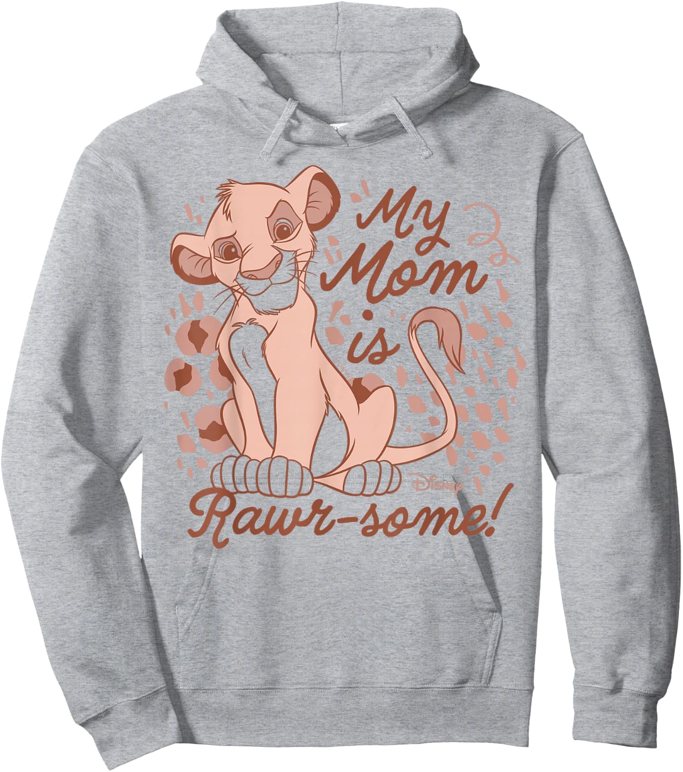 The Lion King - Simba My Mom Is Rawr-some Hoodie - Hoodie | Ash