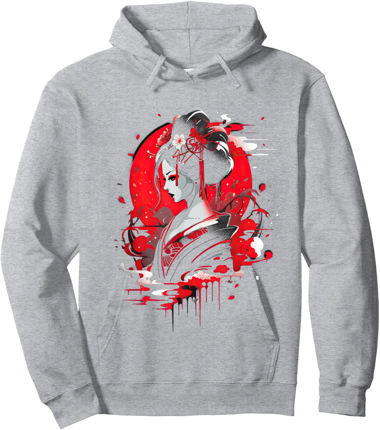 Japanese Geisha Japan Art Traditional Hoodie - Hoodie | Ash