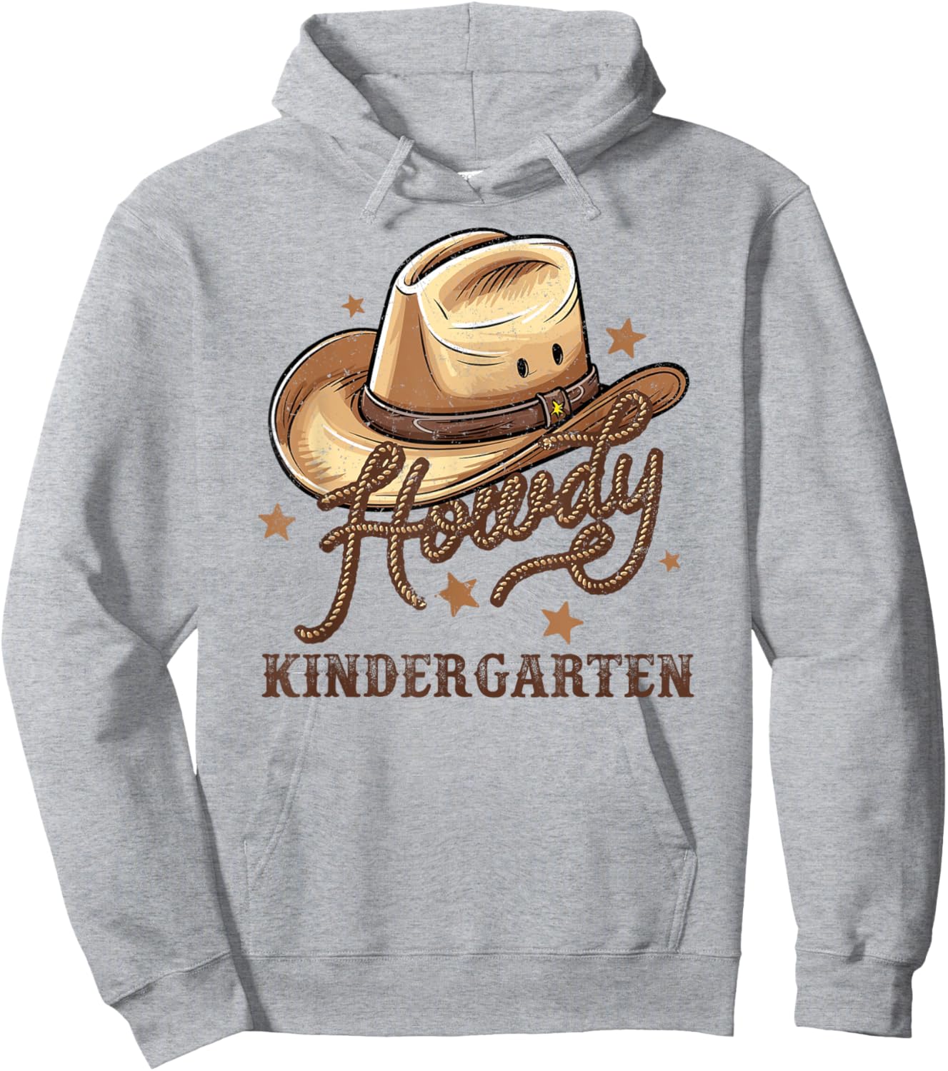 Kindergarten Teacher Rodeo Cowboy Western Howdy Kindergarten Hoodie - Hoodie | Ash
