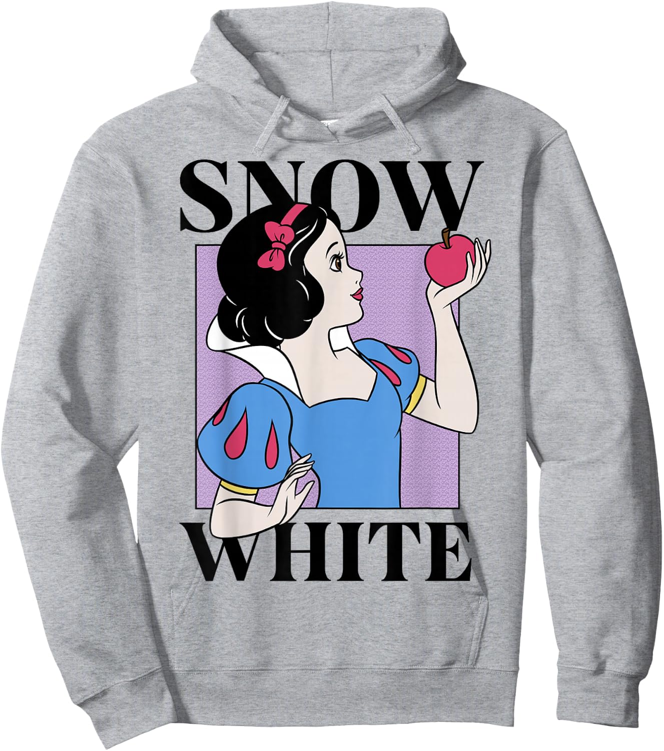 Disney Snow White and The Seven Dwarfs Front & Back Box Up Hoodie - Hoodie | Ash