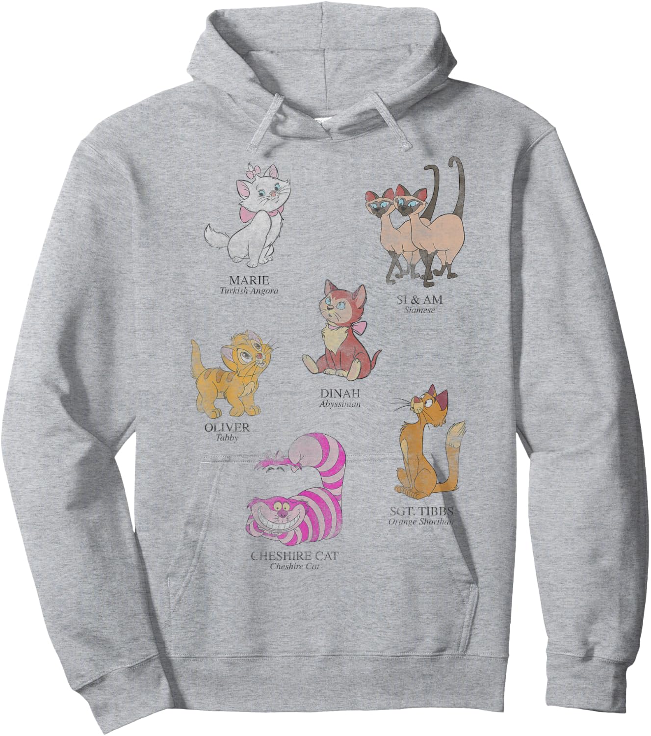 Disney Mickey and Friends Cat Names and Breeds Textbook Hoodie - Hoodie | Ash
