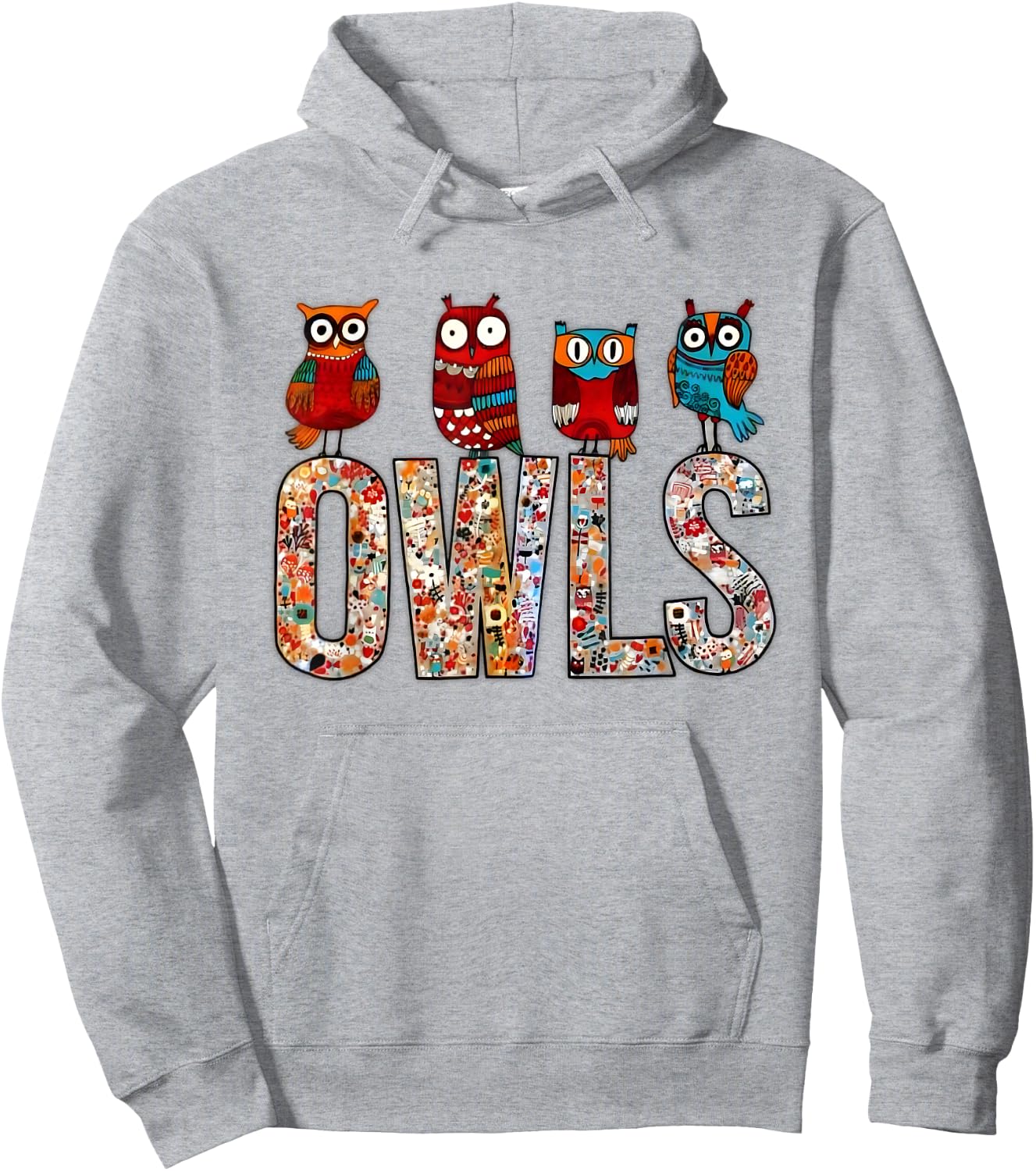 Love owls Women Shirt owl Lovers for kids and girls Hoodie - Hoodie | Ash