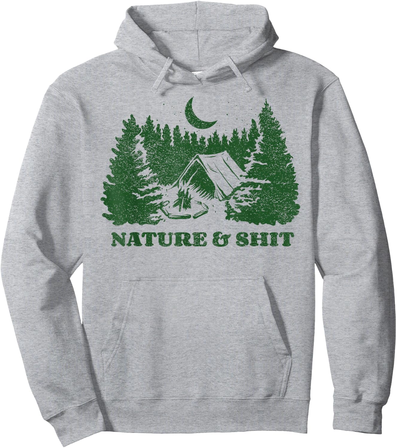 Funny Outdoor Nature & Shit Hoodie - Hoodie | Ash