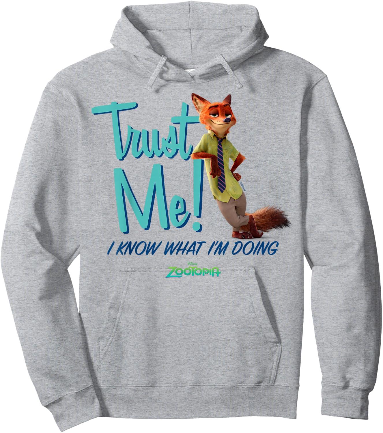 Zootopia - Nick Trust Me I Know What I'm Doing Hoodie - Hoodie | Ash