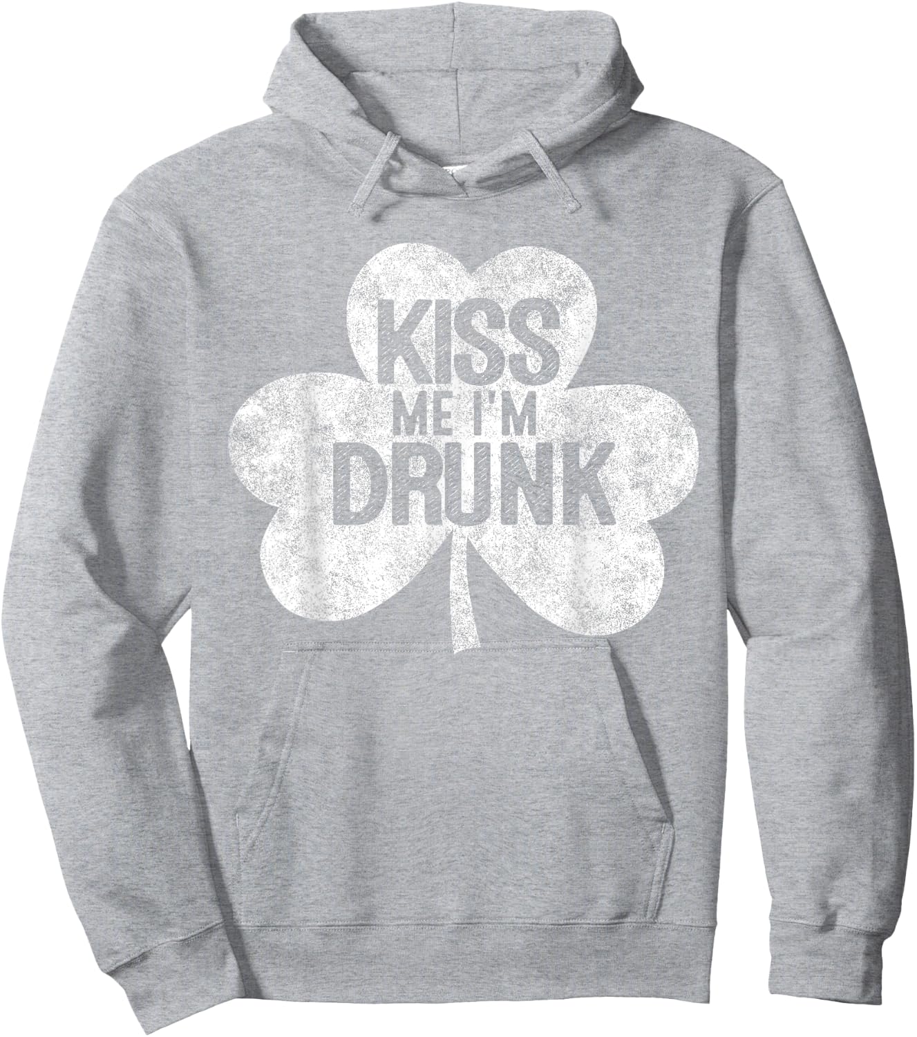 Kiss Me I'm A Drunk St Patrick's Day Gift Hoodie - Hoodie | Ash