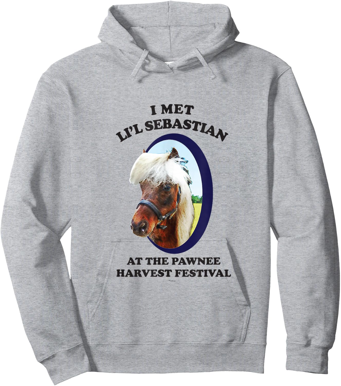Parks and Recreation Li'l Sebastian Hoodie - Hoodie | Ash
