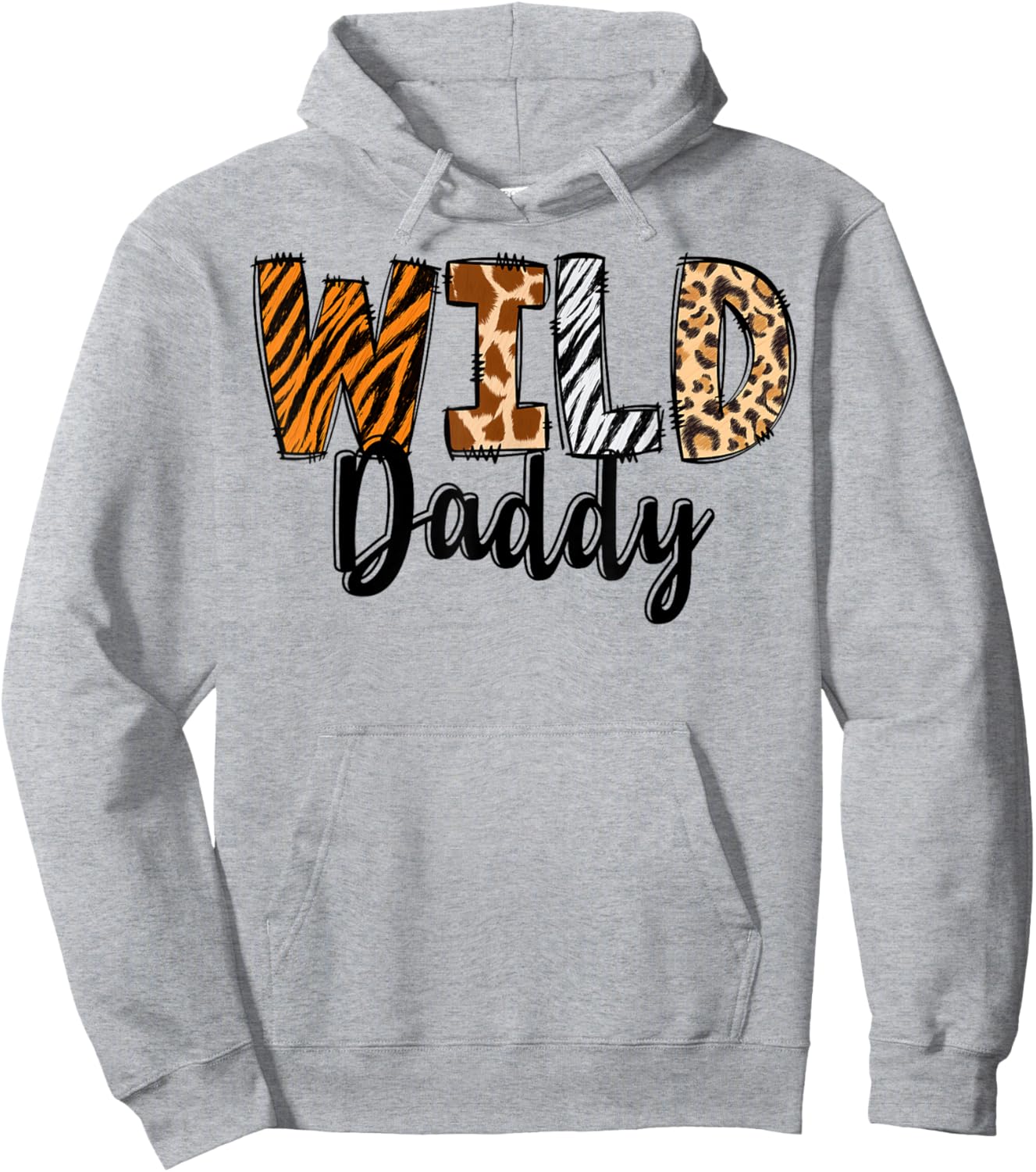 Wild Daddy Zoo Born Two Be Wild B-day Safari Jungle Animal Hoodie - Hoodie | Ash
