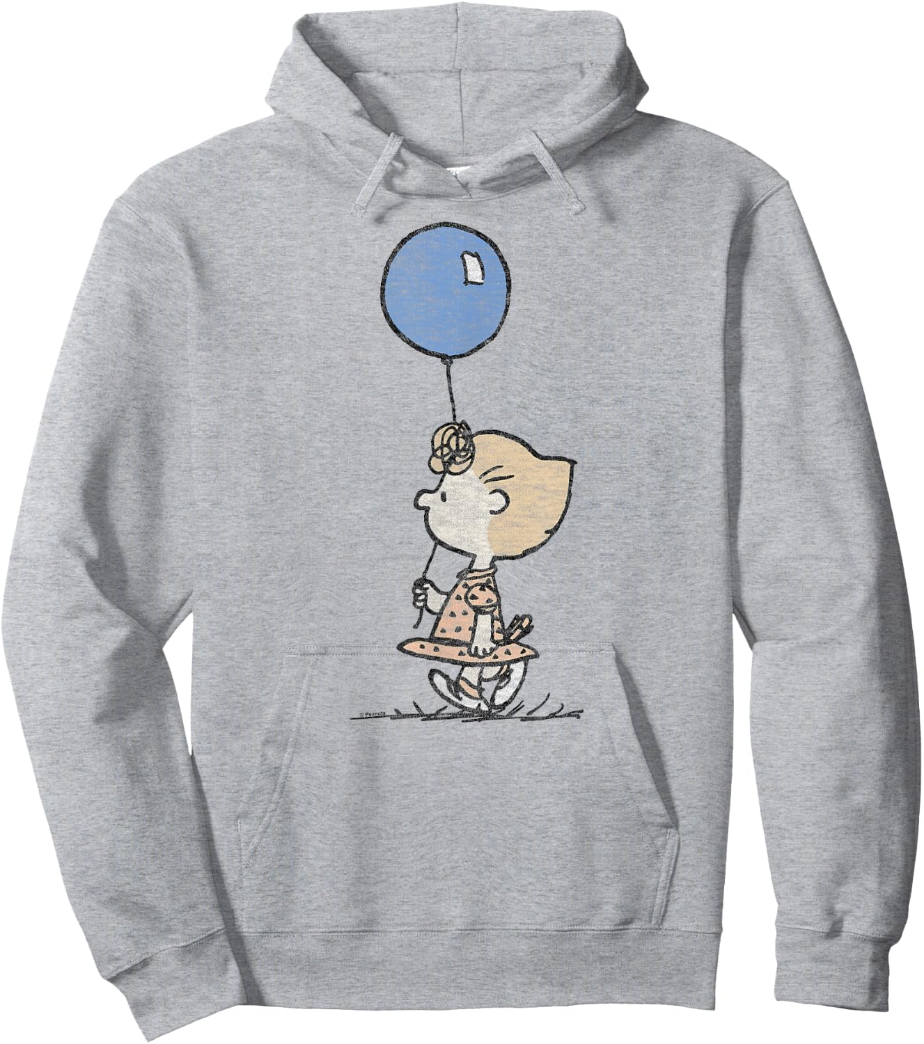 Peanuts - Sally Brown Holding Balloon Hoodie - Hoodie | Ash