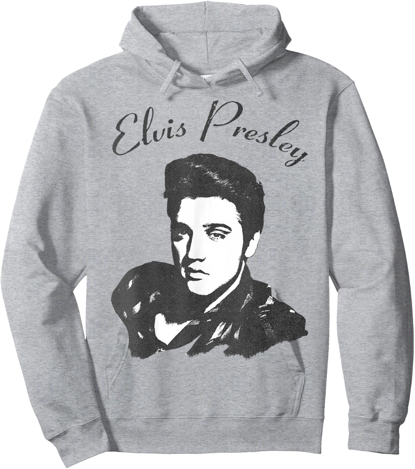 Elvis Presley Official Script Hoodie - Hoodie | Ash