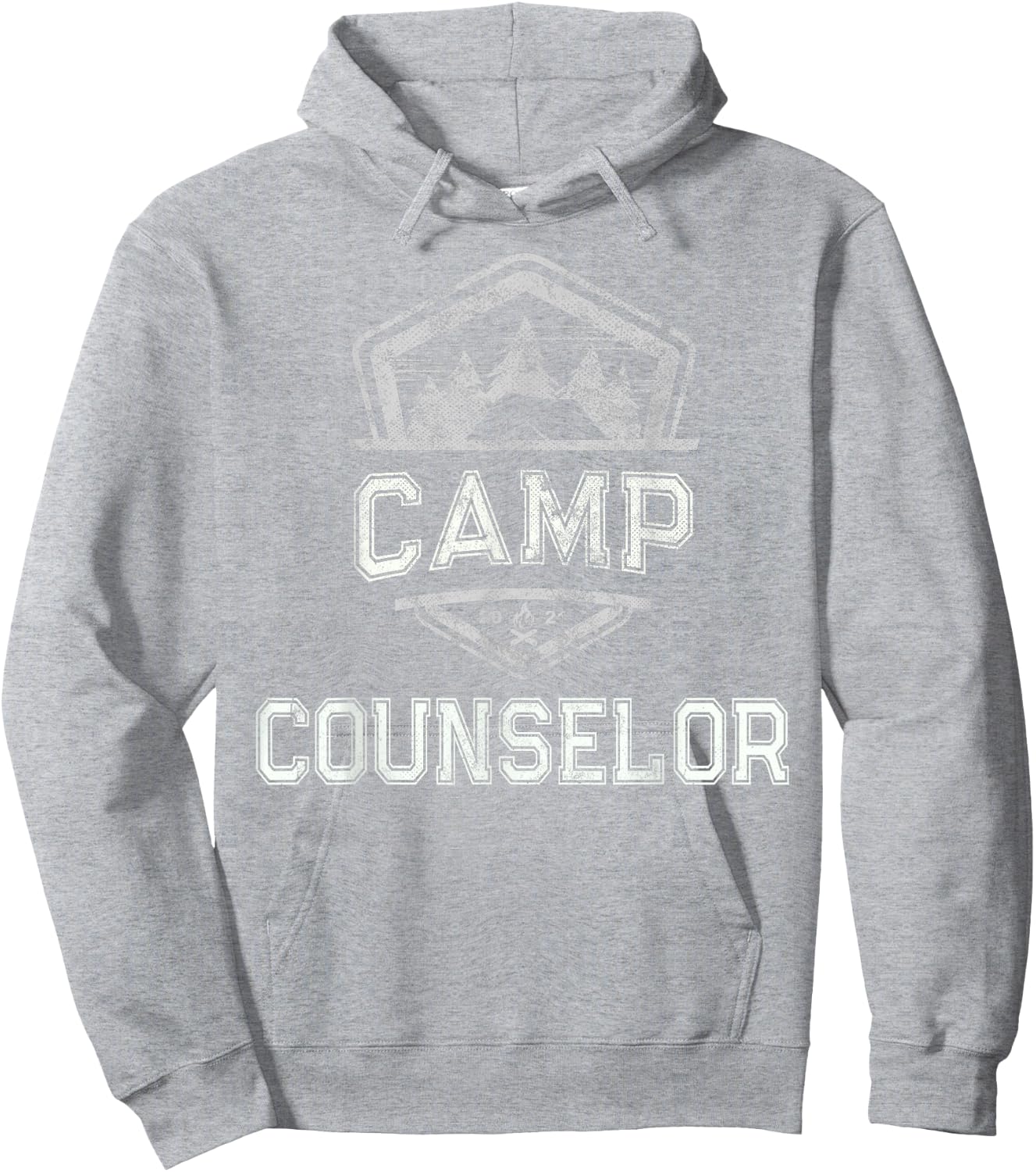 Vintage CAMP COUNSELOR Campground Crew Host Teacher Team Men Women Hoodie - Hoodie | Ash