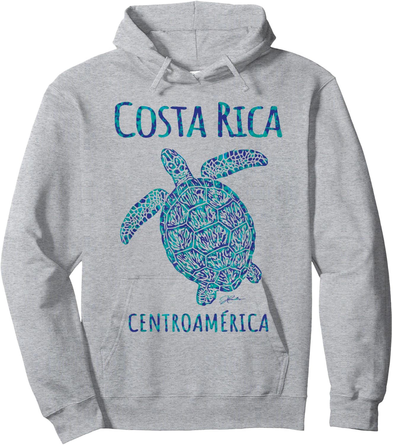 JCombs: Costa Rica, Sea Turtle, Beach Hoodie - Hoodie | Ash