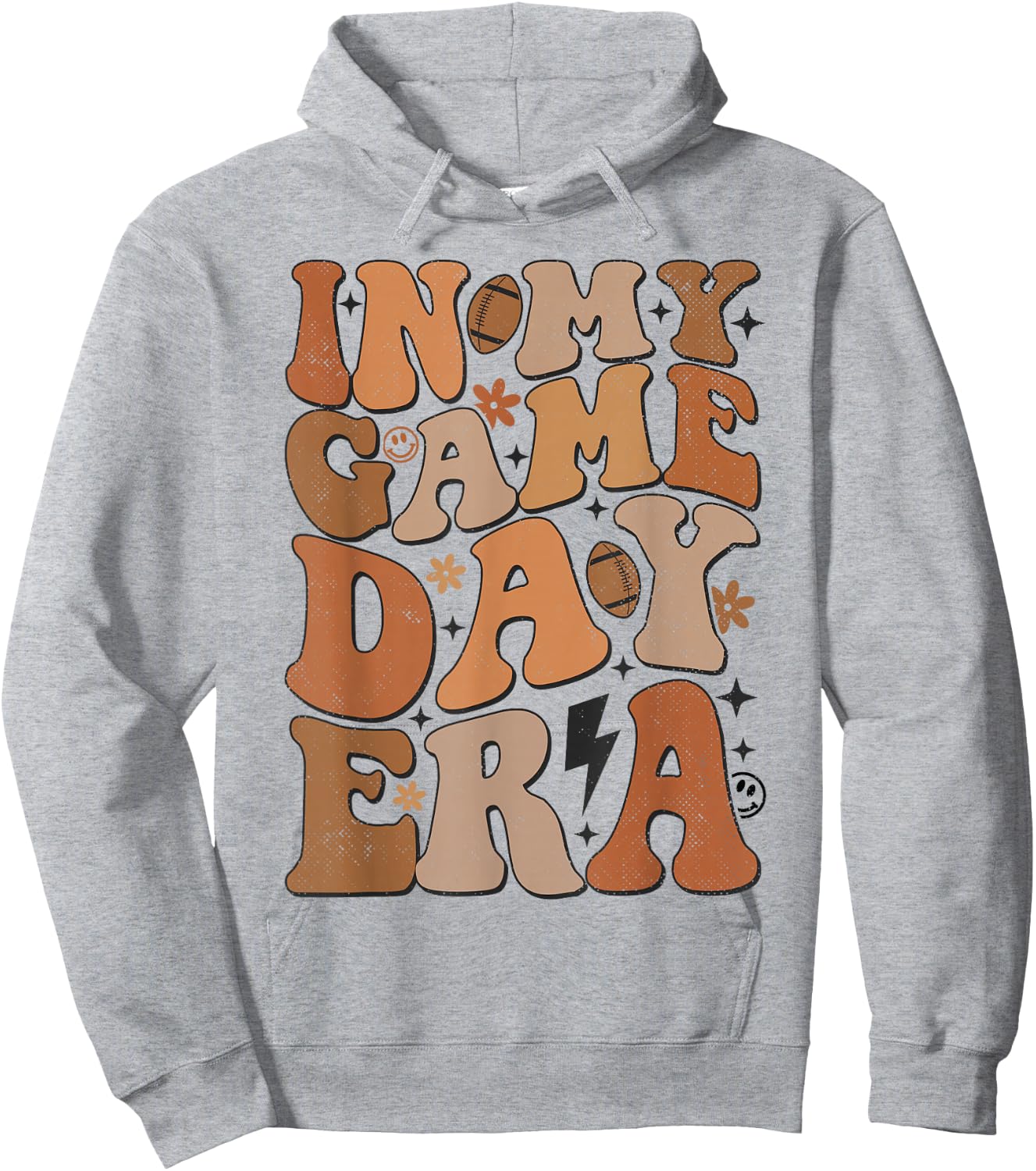 In My Game Day Era Football Game Day Vibes For Boy Girl Kids Hoodie - Hoodie | Ash