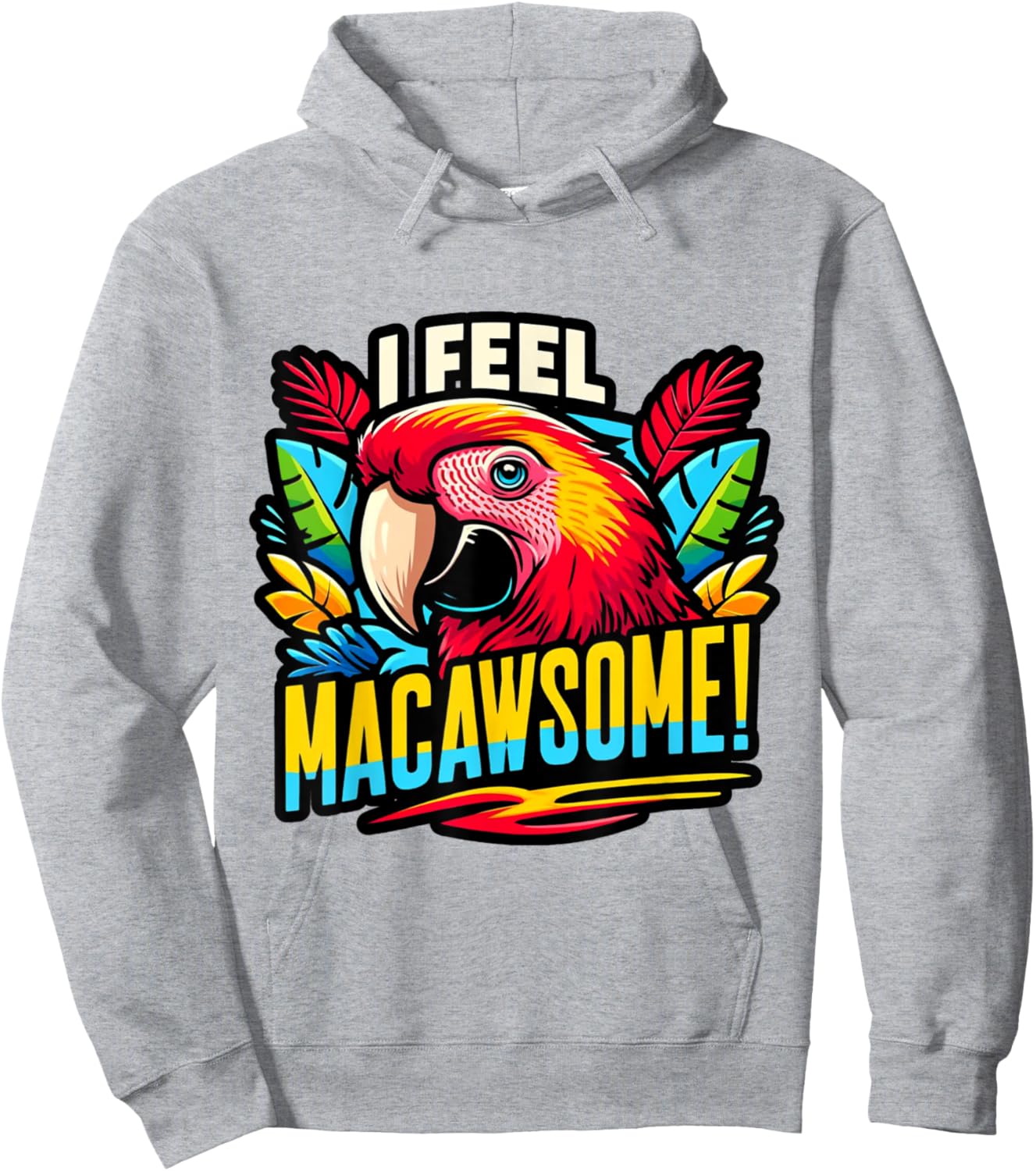 Macaw Shirt Scarlet Macaw Pet Bird Parrot Macaw Hoodie - Hoodie | Ash