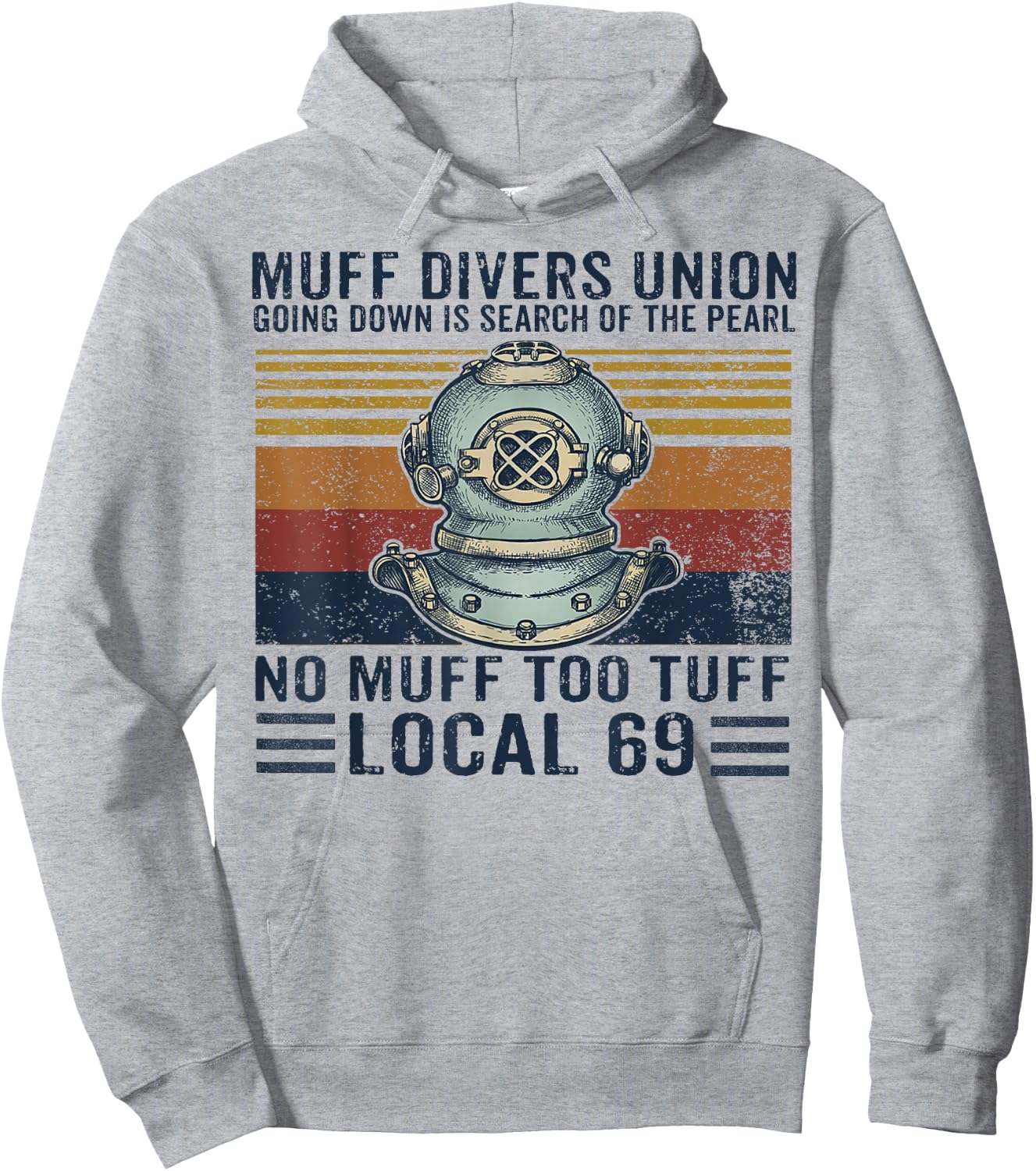 Muff Divers Union Shirt Hoodie - Hoodie | Ash