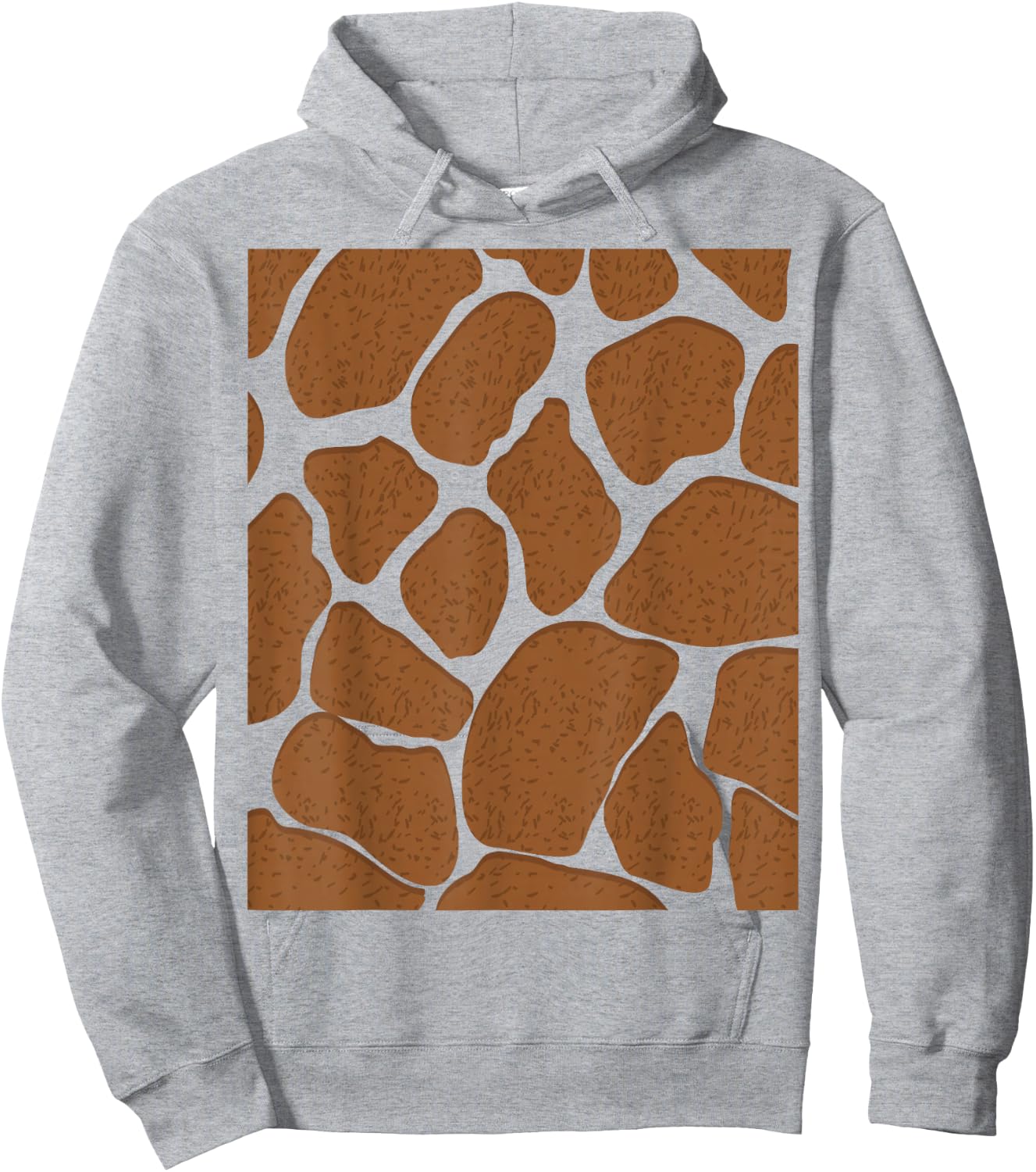 Giraffe Print Pattern Animal Easy Halloween Hoodie - Hoodie | Ash