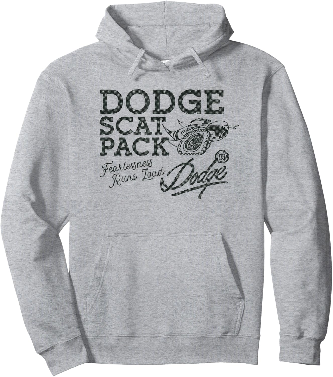 Dodge Retro Scat Pack Hoodie - Hoodie | Ash