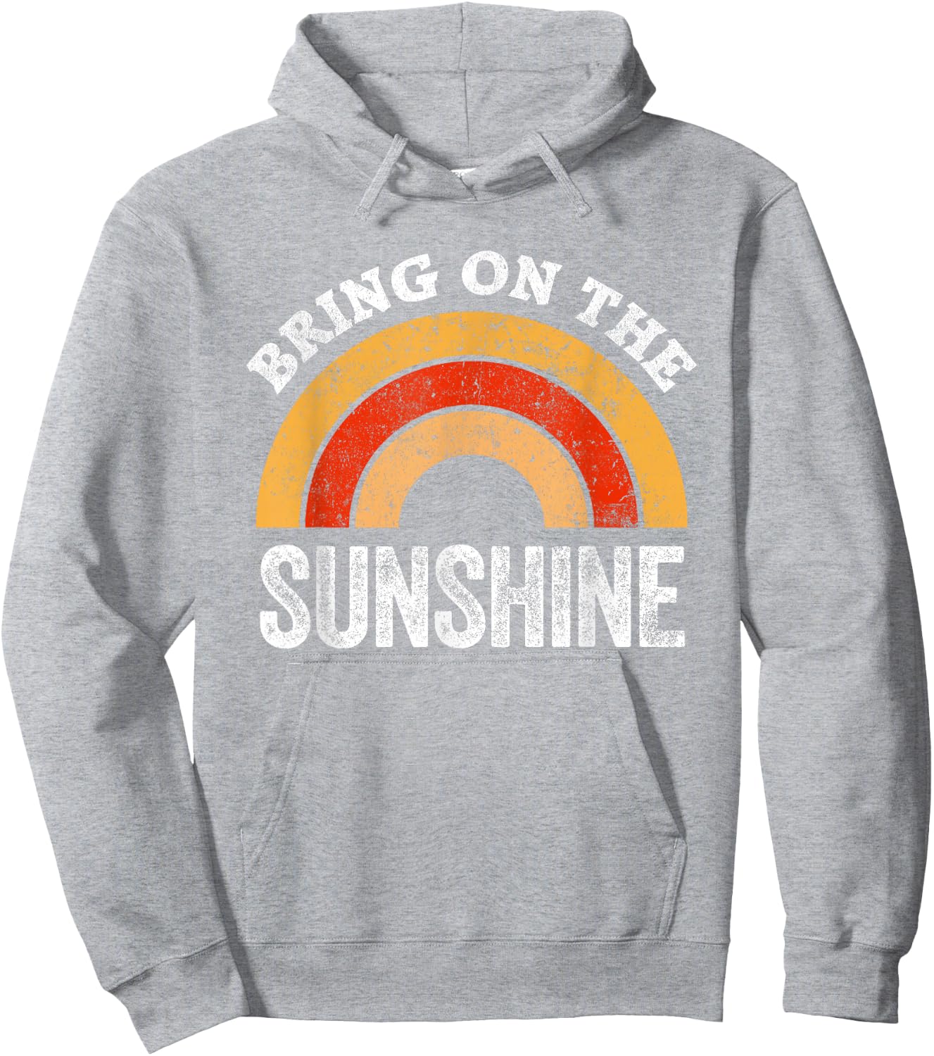 Bring On The Sunshine Vintage Rainbow Top Sunshine Small Hoodie - Hoodie | Ash