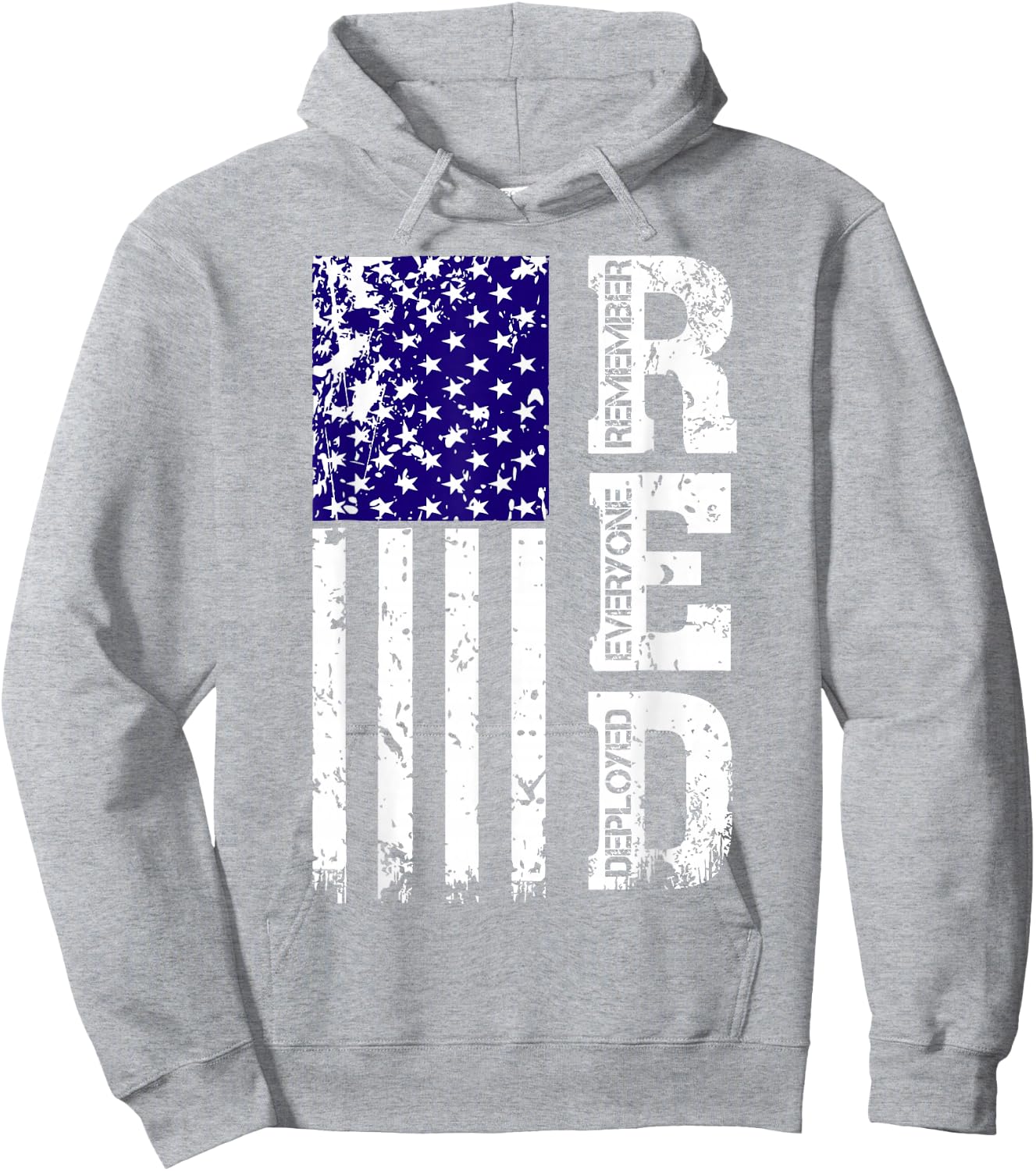 R.E.D. Remember Everyone Deployed Red Friday Hoodie - Hoodie | Ash