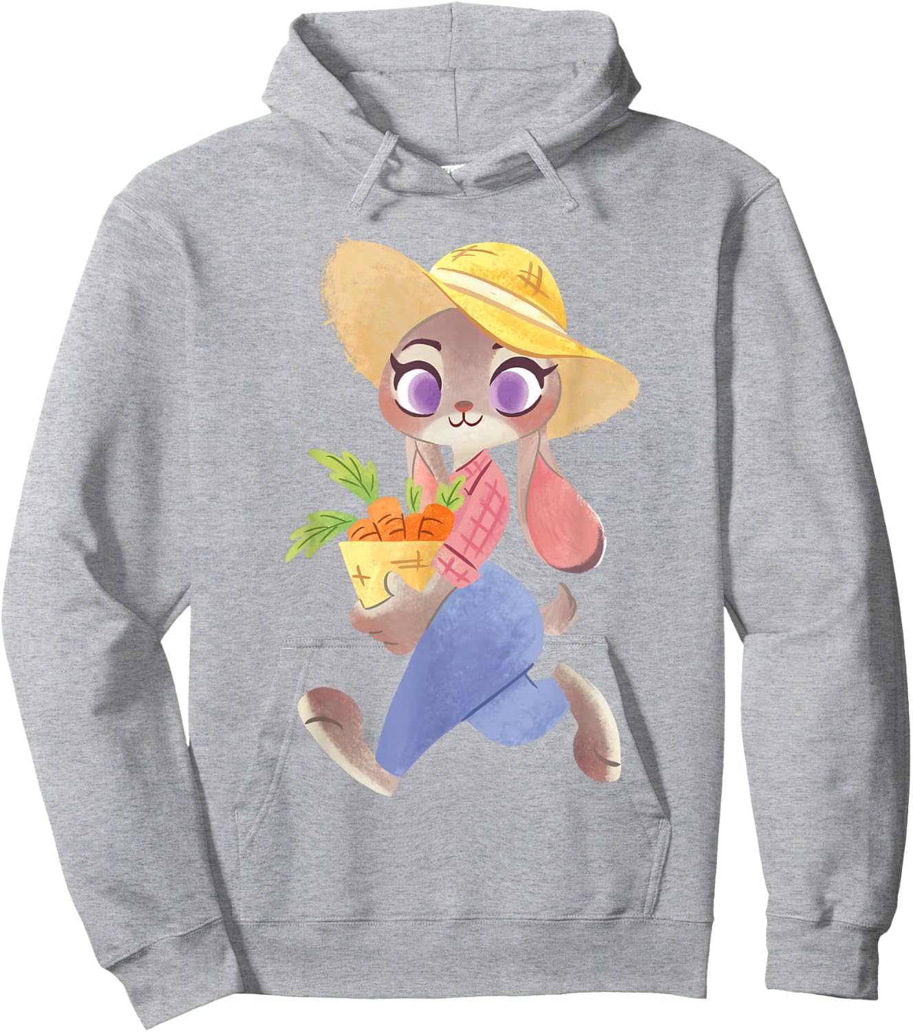 Disney Zootopia Judy Hopps Farm Outfit Picking Up Carrots Hoodie - Hoodie | Ash
