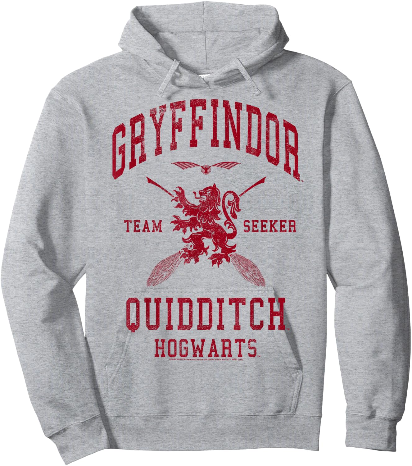 Harry Potter Gryffindor Quidditch Team Seeker Hoodie - Hoodie | Ash